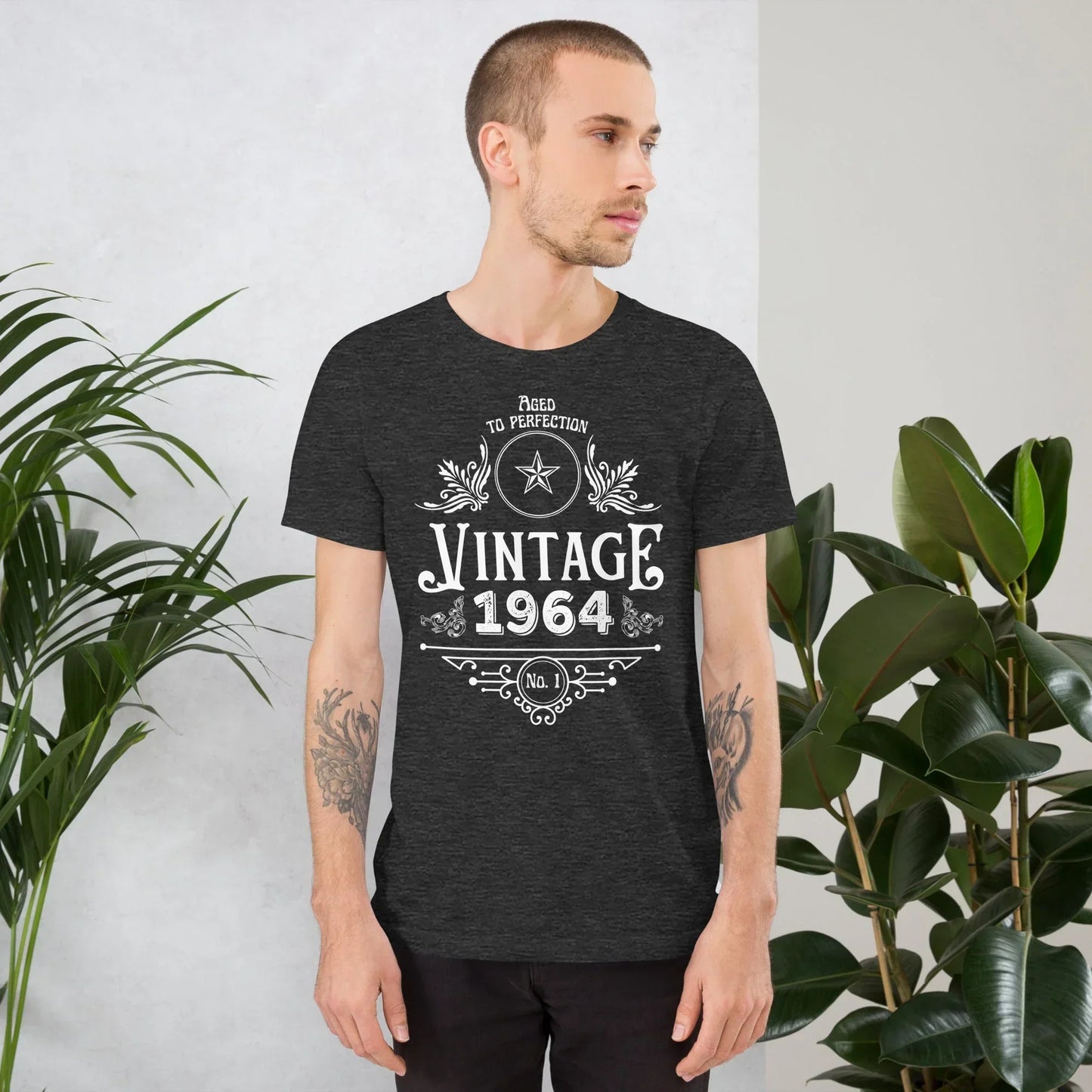 1964-vintage-61st-birthday-t-shirt-aged-to-perfection-premium-gift-tee-466086 - Jessie's Art Shop