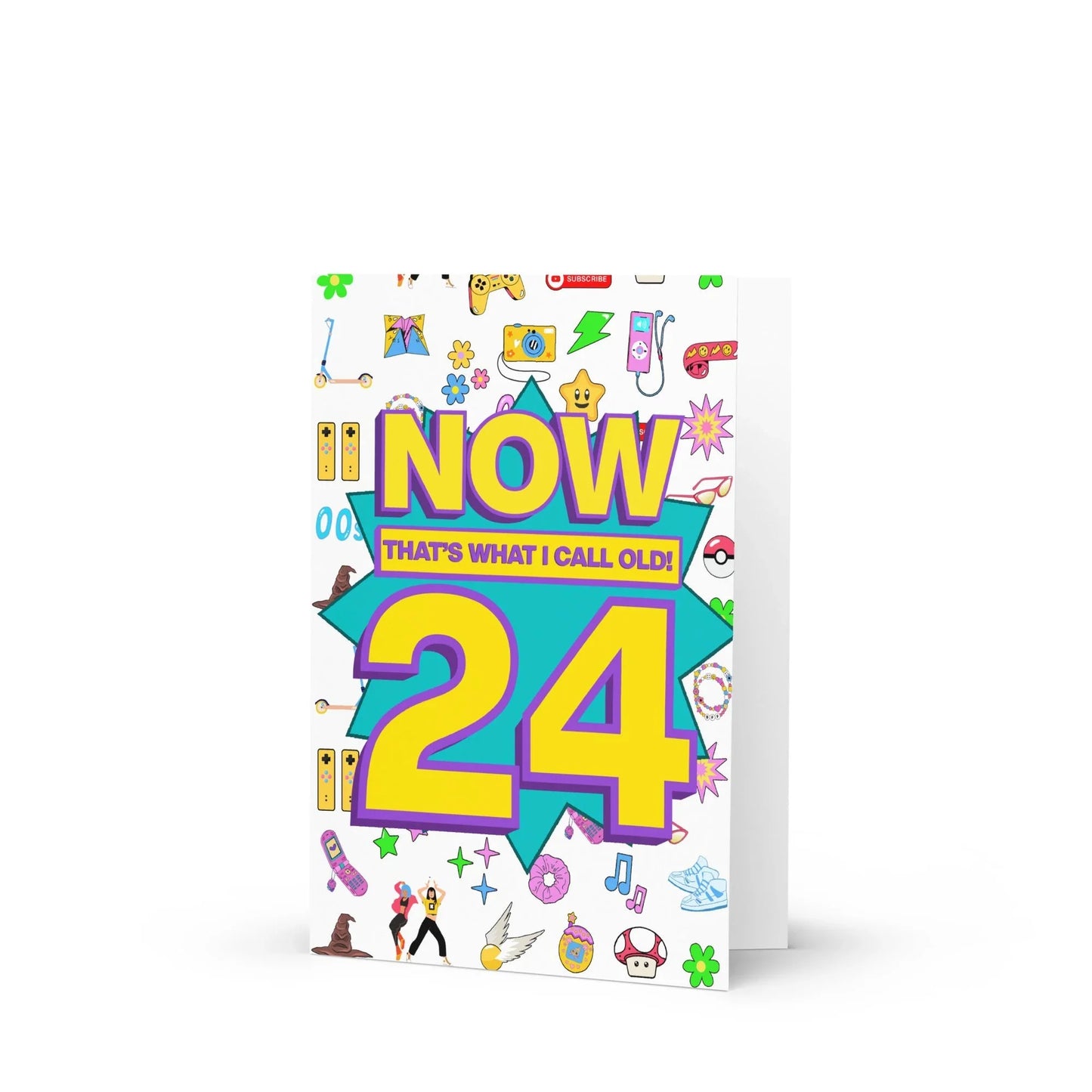 24th Birthday Card | Now That's What I Call Old! | Premium A5 - Jessie's Art Shop