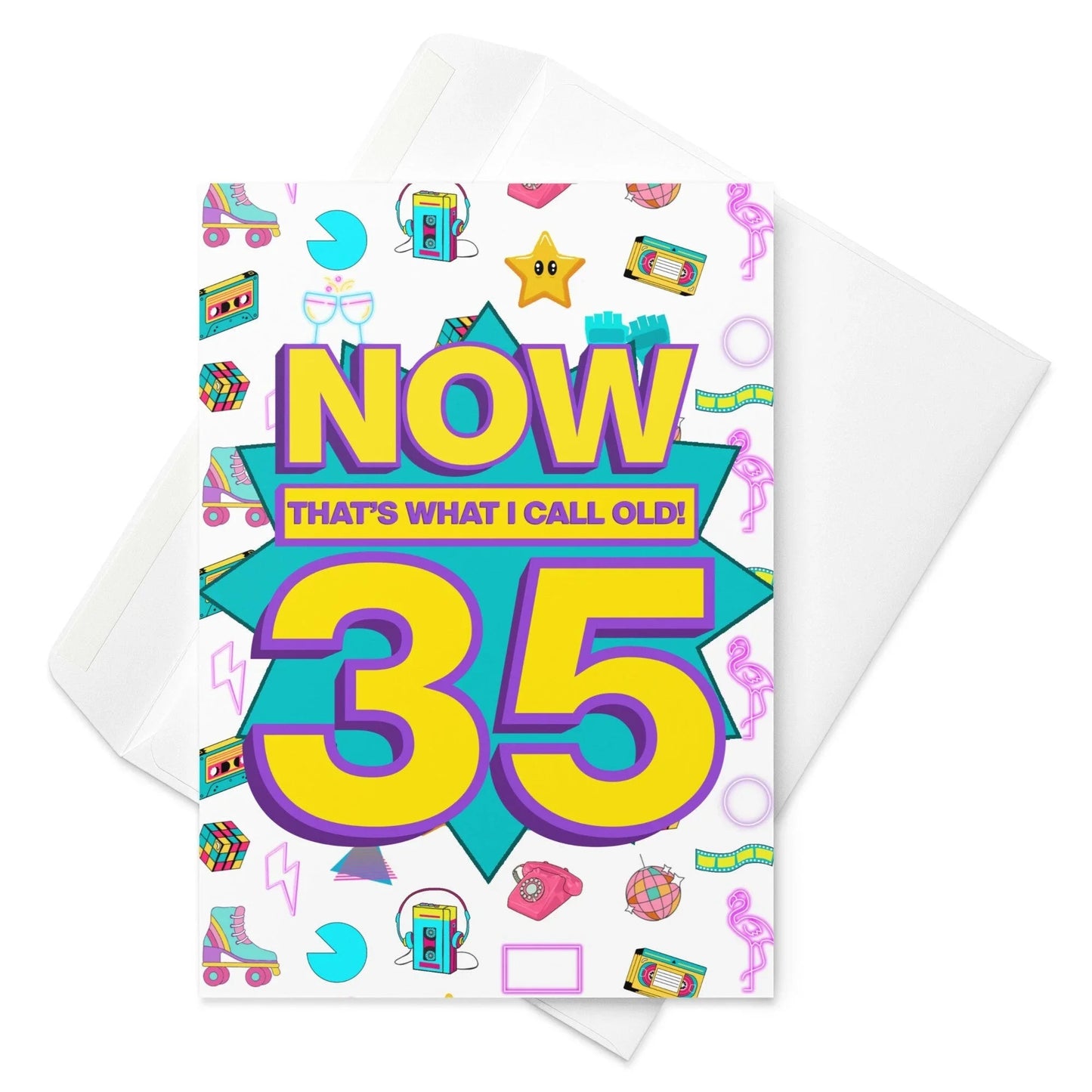 35th Birthday Card | Now That's What I Call Old! | Premium A5 - Jessie's Art Shop