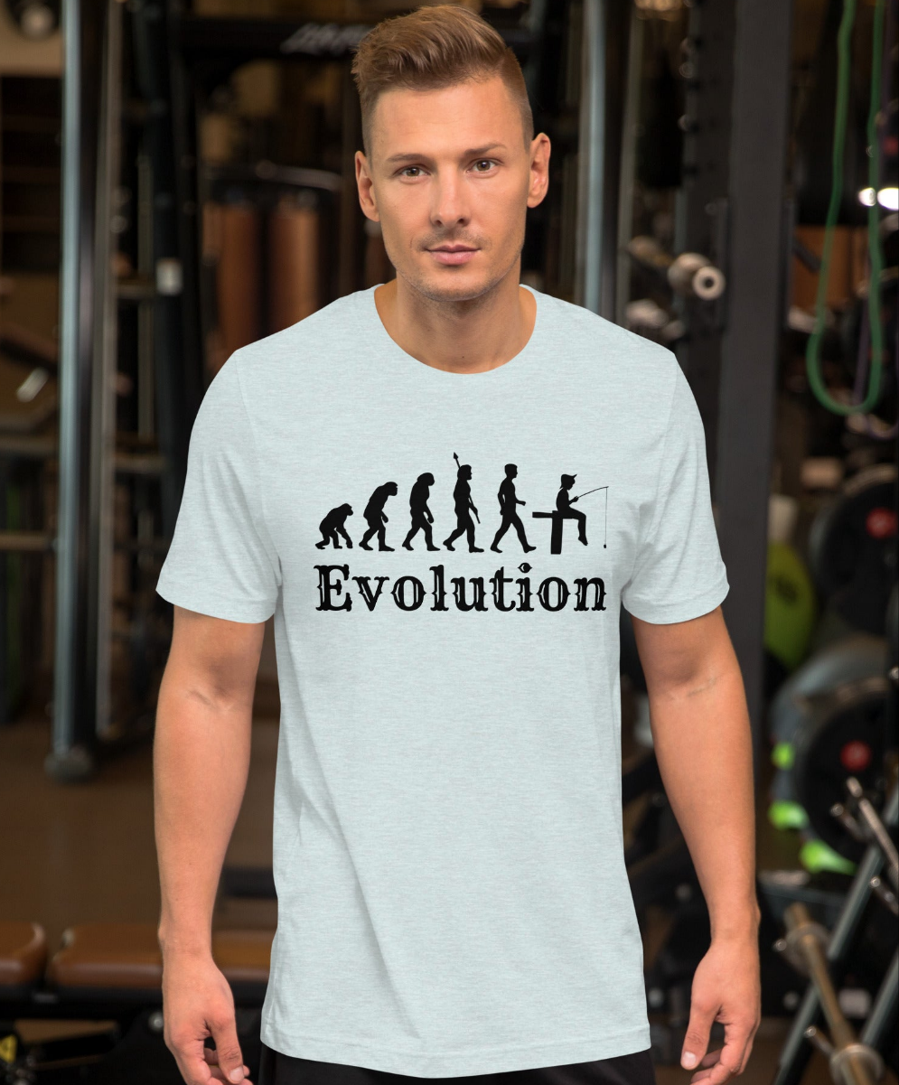 Fishing Evolution T-Shirt | Fisherman Design | Premium Eco Tee