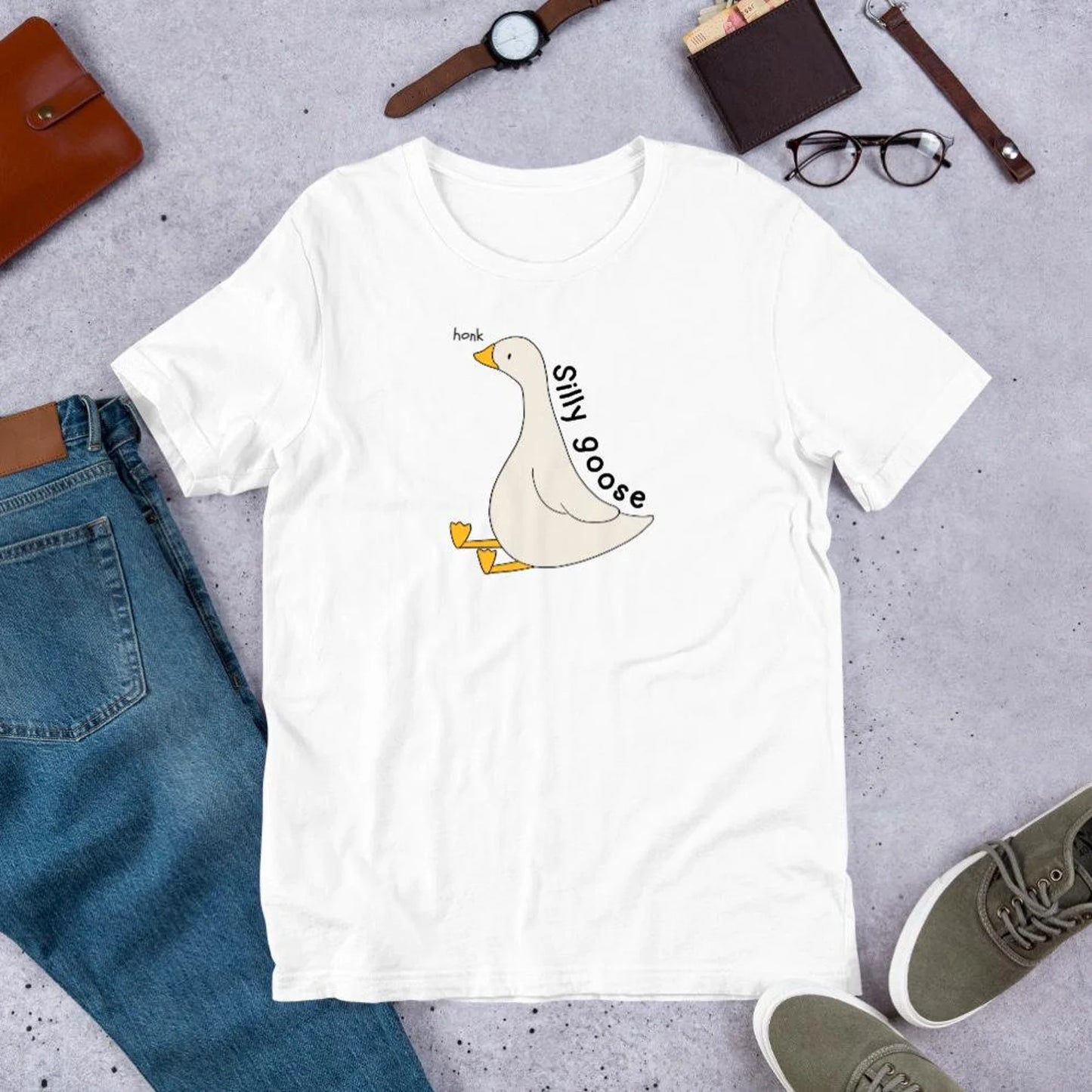 Silly Goose T-Shirt | Fun Phrase Design | Premium Eco Tee - Jessie's Art Shop