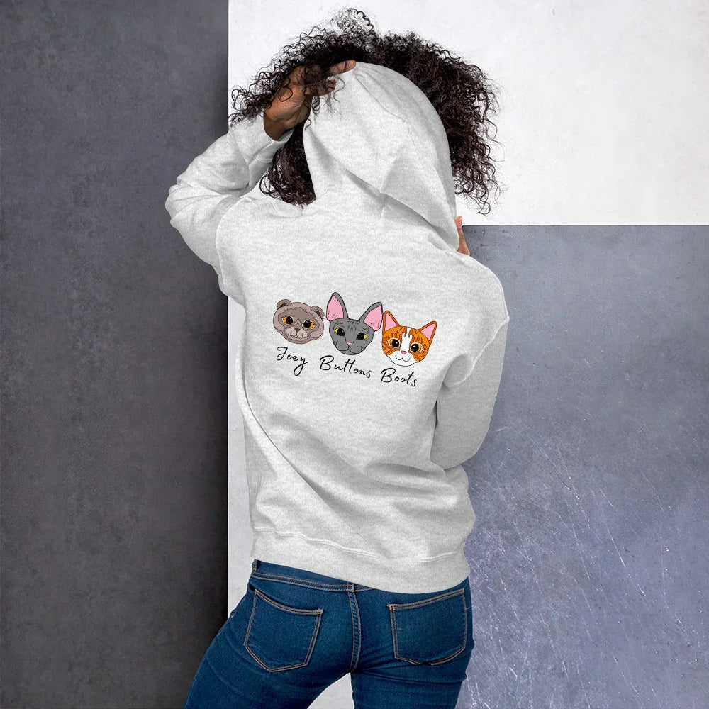 Custom Pet Portrait Zip Hoodie | 40+ Dog & Cat Breeds | Eco-Friendly - Jessie's Art Shop