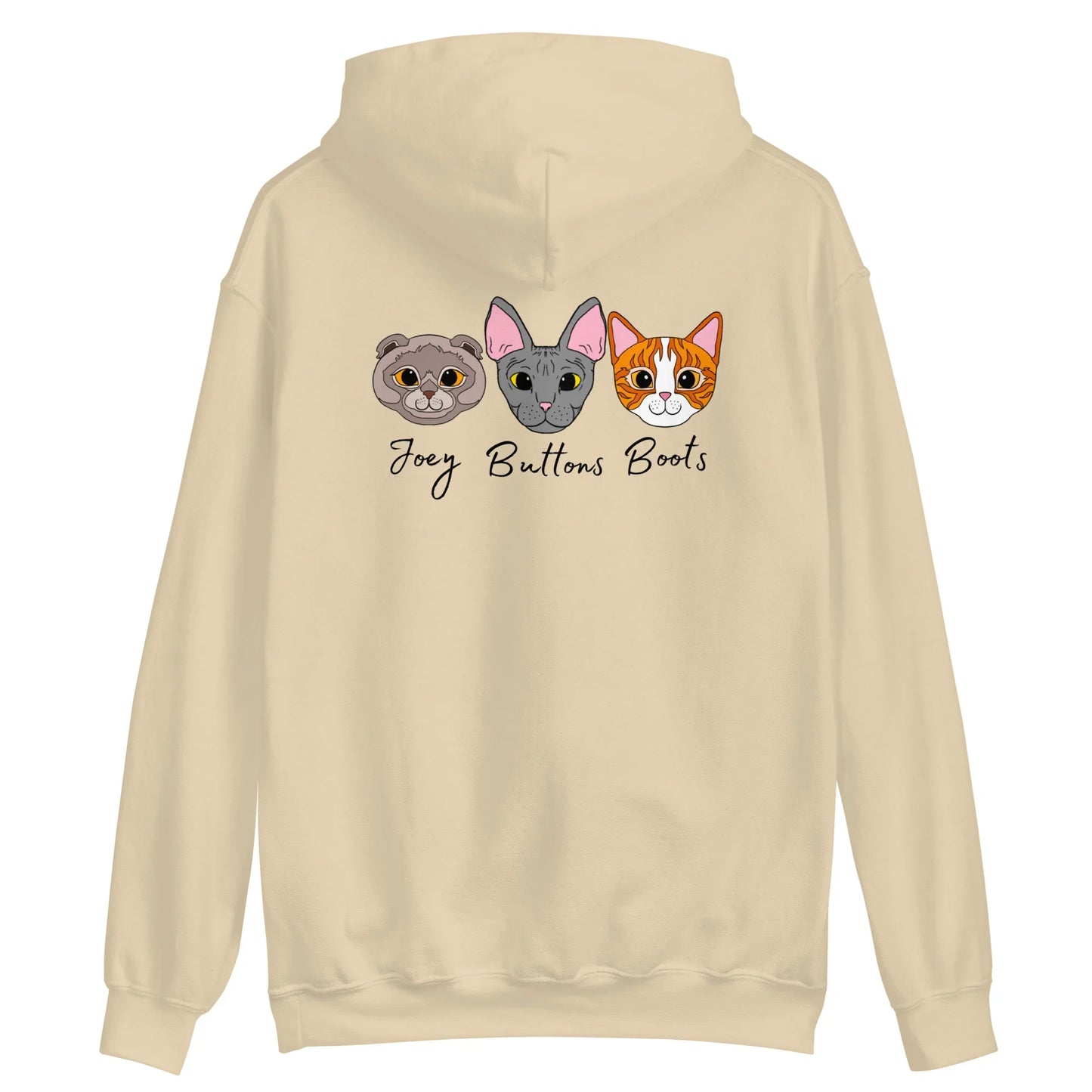 Custom Pet Portrait Zip Hoodie | 40+ Dog & Cat Breeds | Eco-Friendly - Jessie's Art Shop