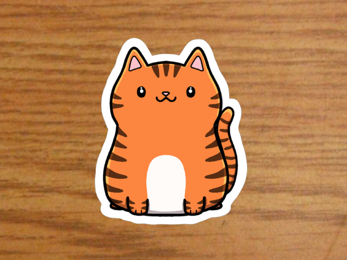 Kawaii Cat Sticker | Cute Japanese Style | Eco-Friendly Vinyl - Jessie's Art Shop