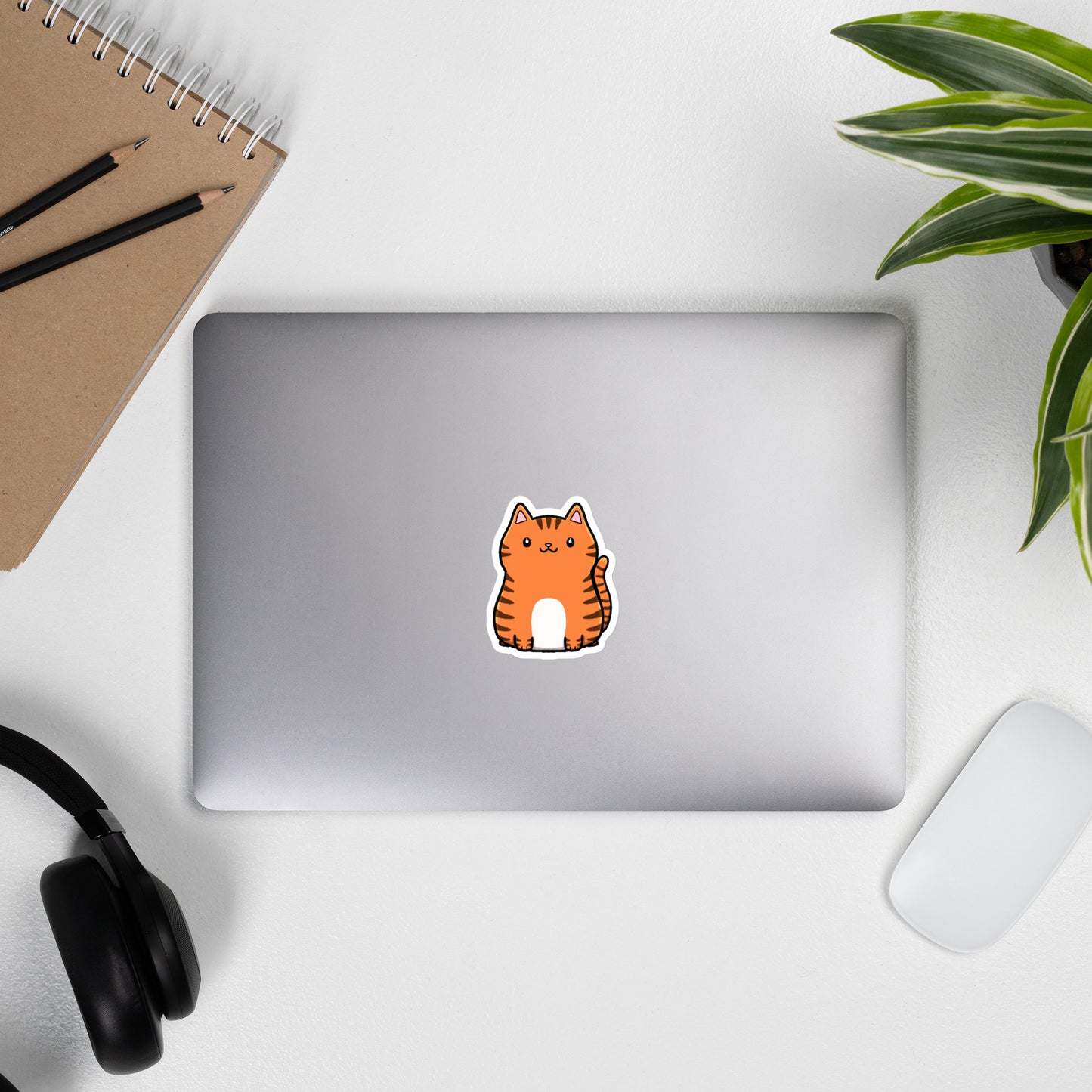 Kawaii Cat Sticker | Cute Japanese Style | Eco-Friendly Vinyl - Jessie's Art Shop