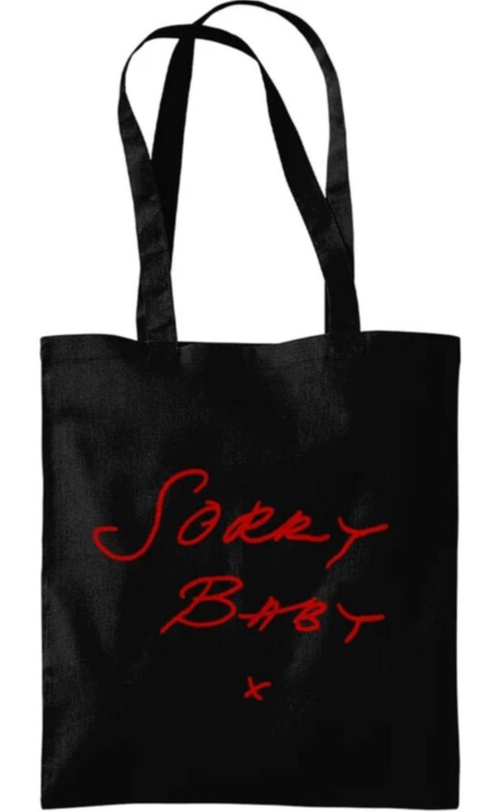 Sorry Baby X tote bag | Large shopping bag | Eco friendly | Organic - Jessie's Art Shop