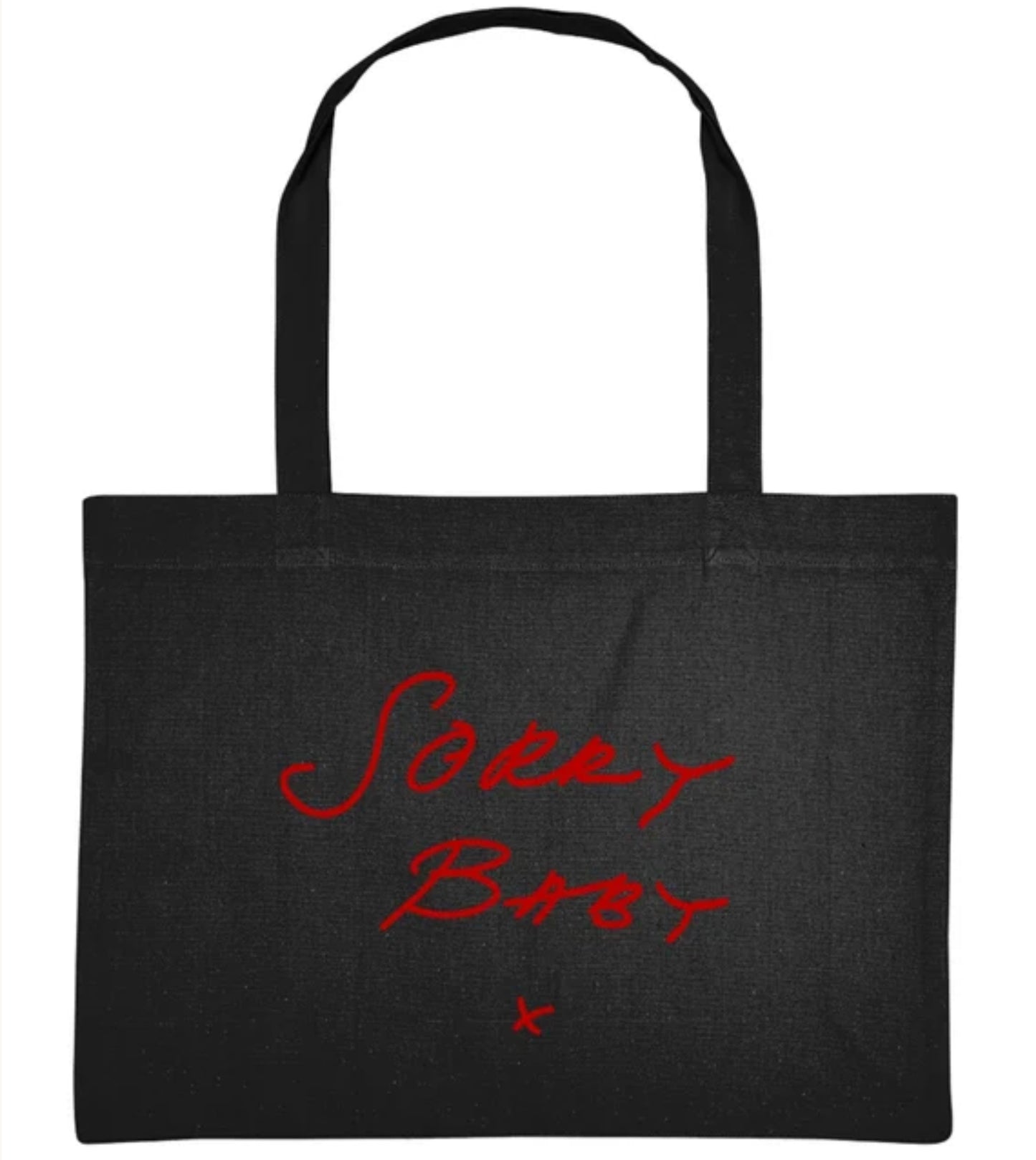 Sorry Baby X tote bag | Large shopping bag | Eco friendly | Organic - Jessie's Art Shop