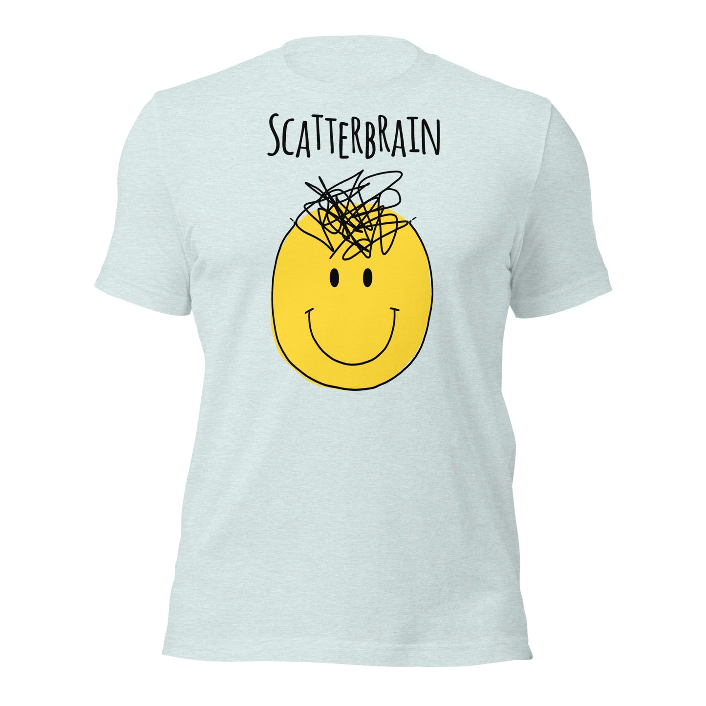 Scatterbrain Smiley T-Shirt | Neurodivergent Art | Premium Eco Tee - Jessie's Art Shop