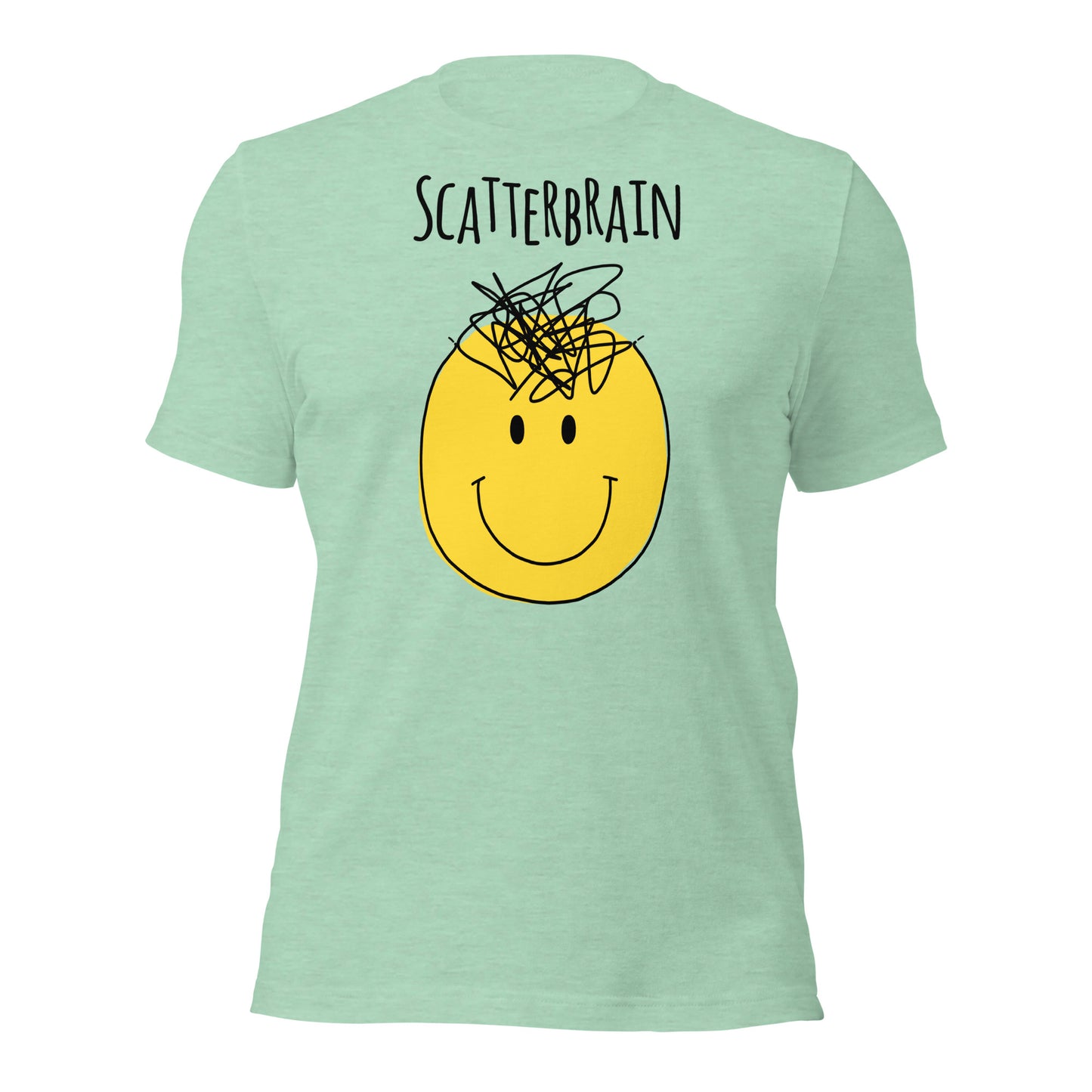 Scatterbrain Smiley T-Shirt | Neurodivergent Art | Premium Eco Tee - Jessie's Art Shop