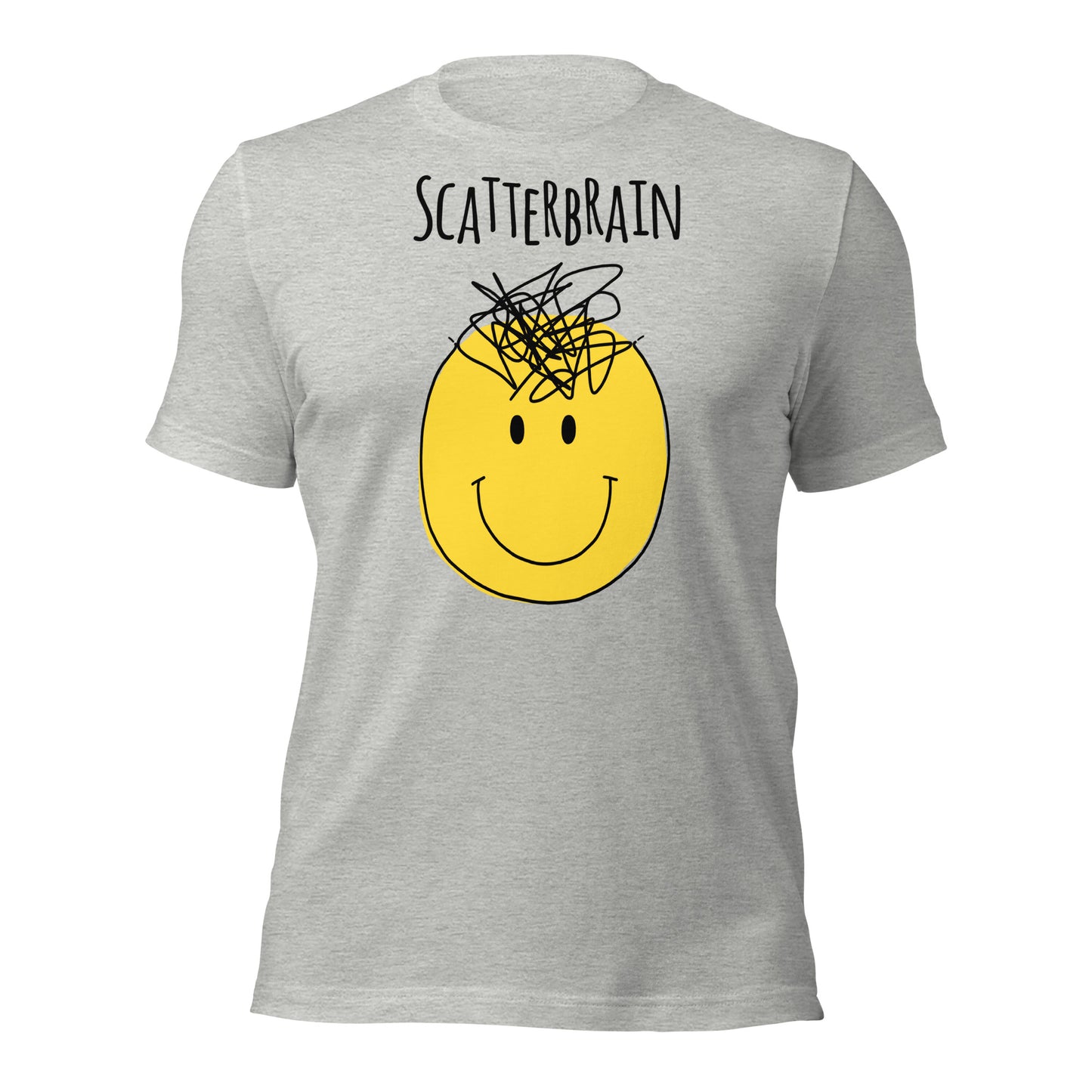Scatterbrain Smiley T-Shirt | Neurodivergent Art | Premium Eco Tee - Jessie's Art Shop