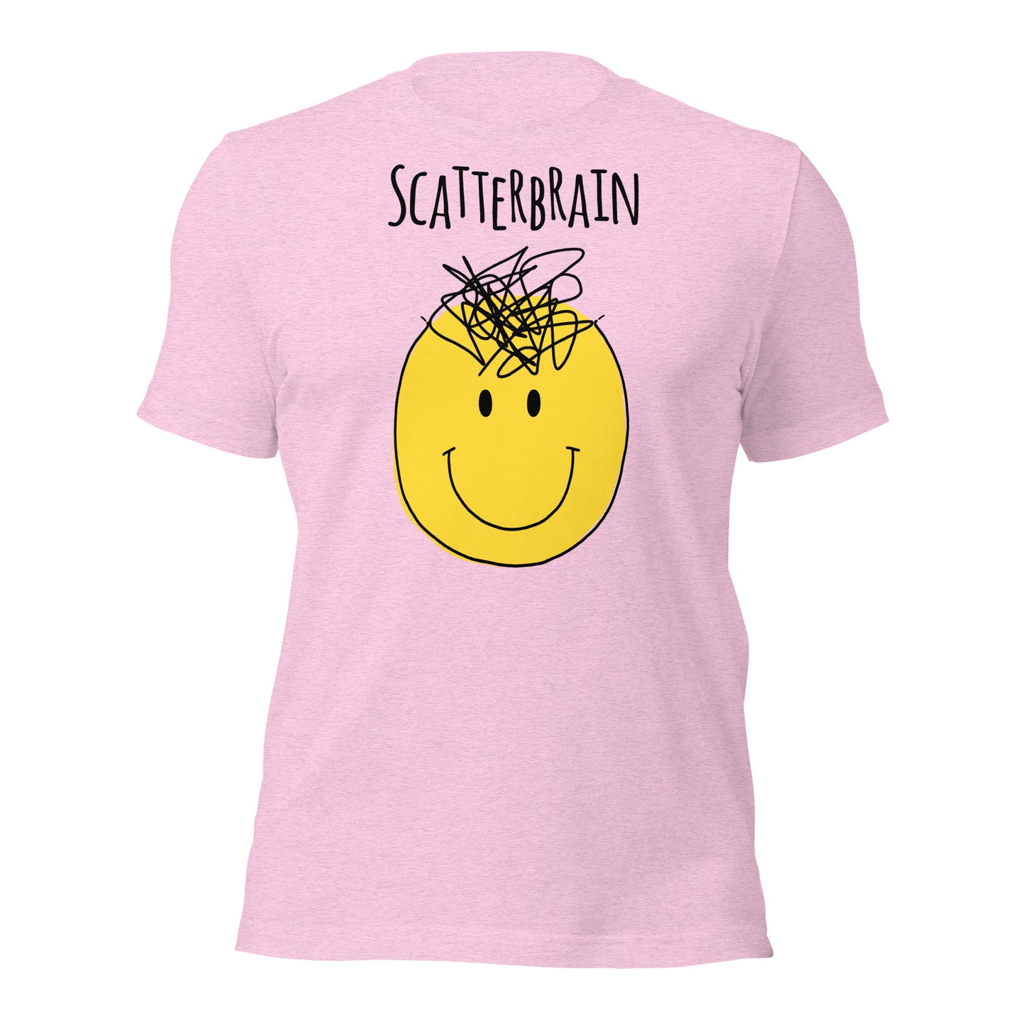 Scatterbrain Smiley T-Shirt | Neurodivergent Art | Premium Eco Tee - Jessie's Art Shop