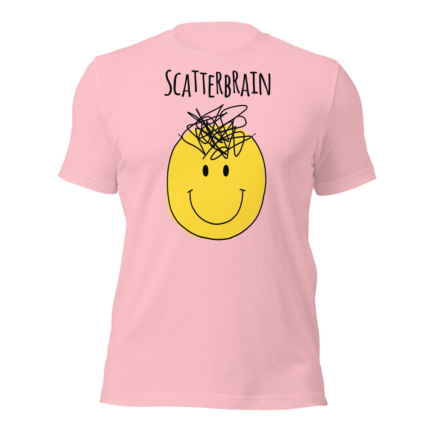 Scatterbrain Smiley T-Shirt | Neurodivergent Art | Premium Eco Tee - Jessie's Art Shop
