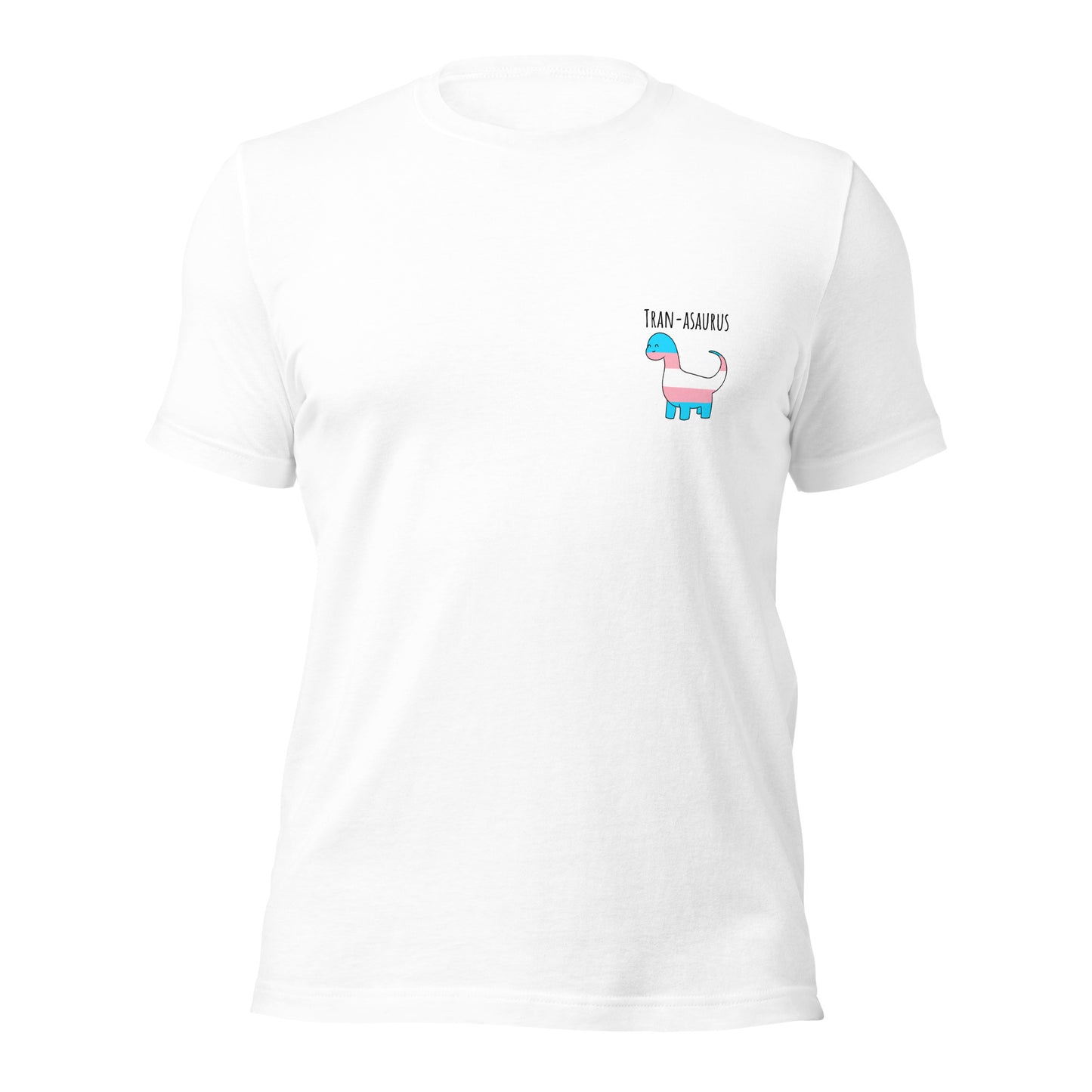 Trans Pride Dinosaur Tee | Tran-asaurus Gift | LGBTQ+ T-shirt | Unisex - Jessie's Art Shop