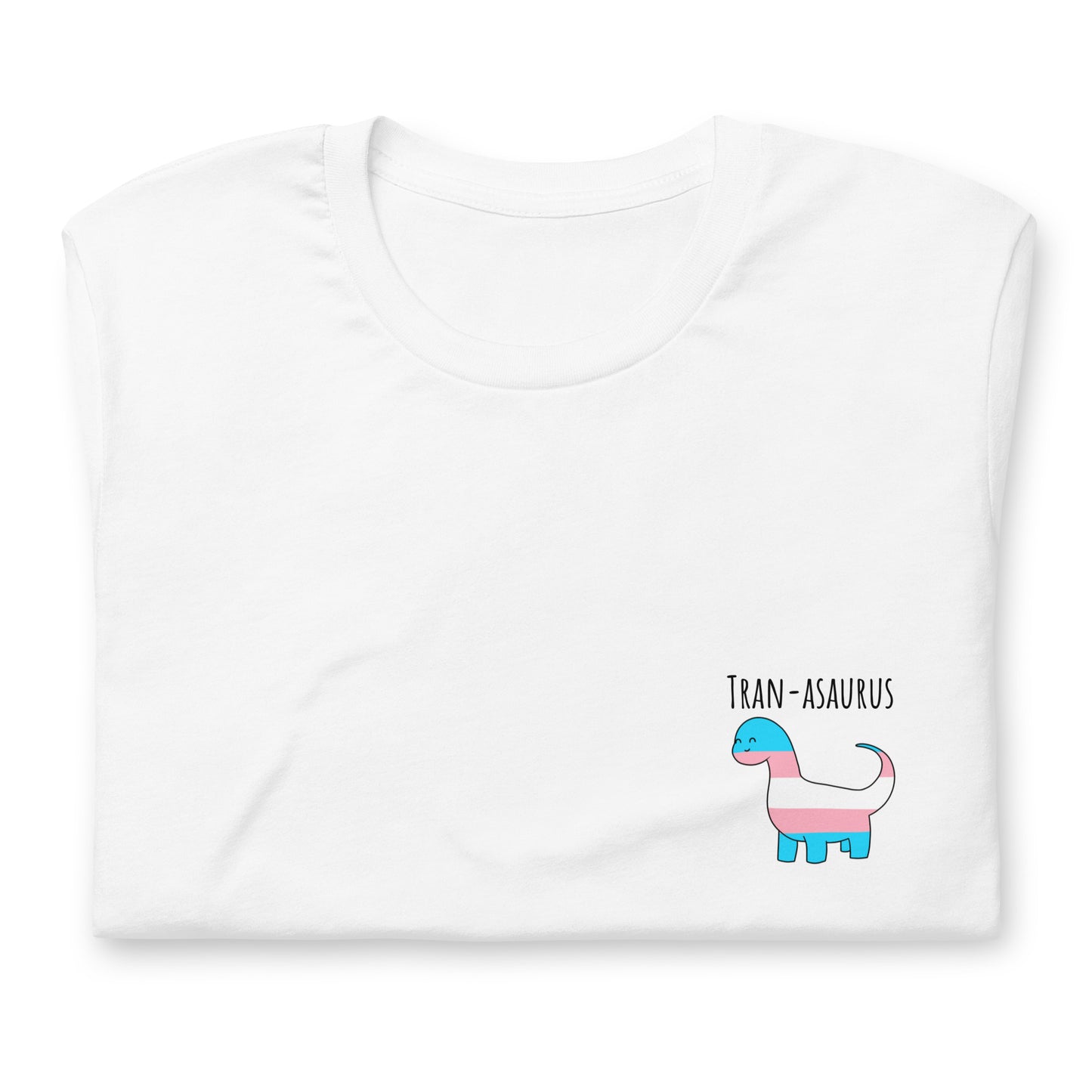 Trans Pride Dinosaur Tee | Tran-asaurus Gift | LGBTQ+ T-shirt | Unisex - Jessie's Art Shop