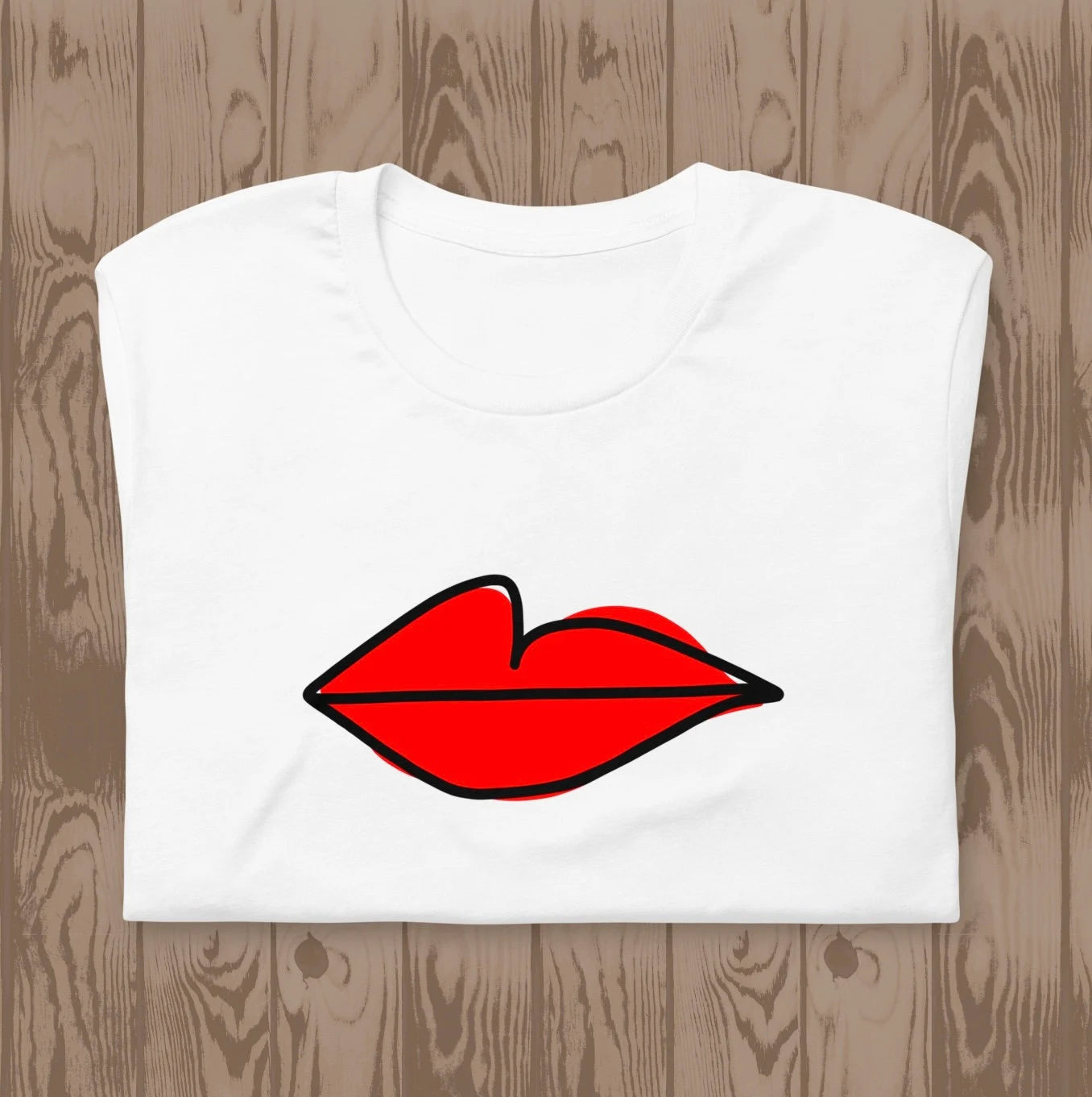 Villanelle’s lips T-shirt | premium quality eco tee | Killing Eve Amsterdam Scene - Jessie's Art Shop