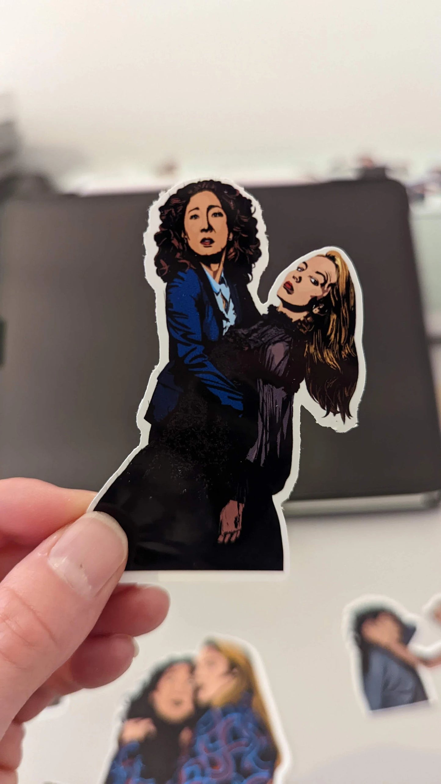 Villanelle and Eve sticker selection | 11 stickers | Killing Eve | Eco friendly - Jessie's Art Shop
