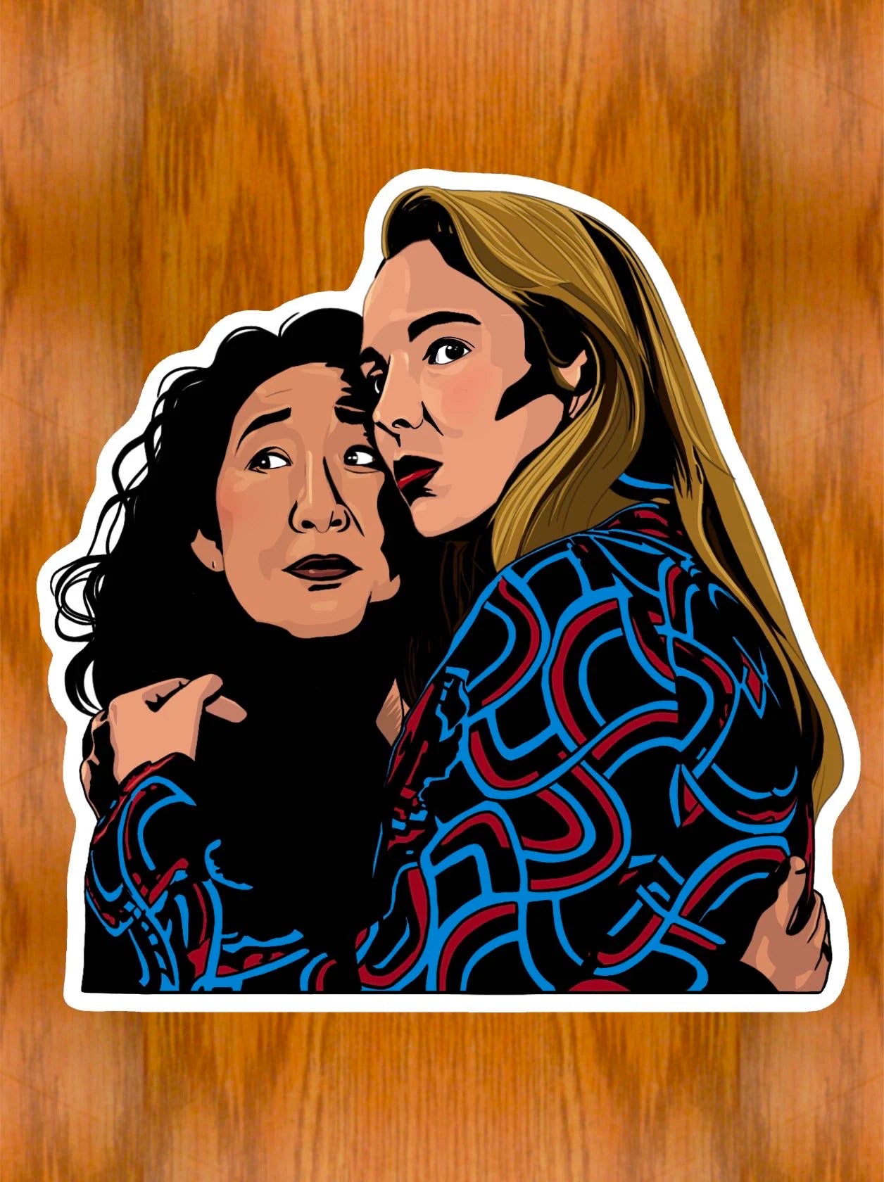 Killing Eve Dance Scene Sticker | Villanelle & Eve S3 Finale | Fan Art - Jessie's Art Shop