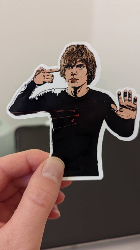 Tate Langdon AHS Murder House Waterproof Sticker - Jessie's Art Shop