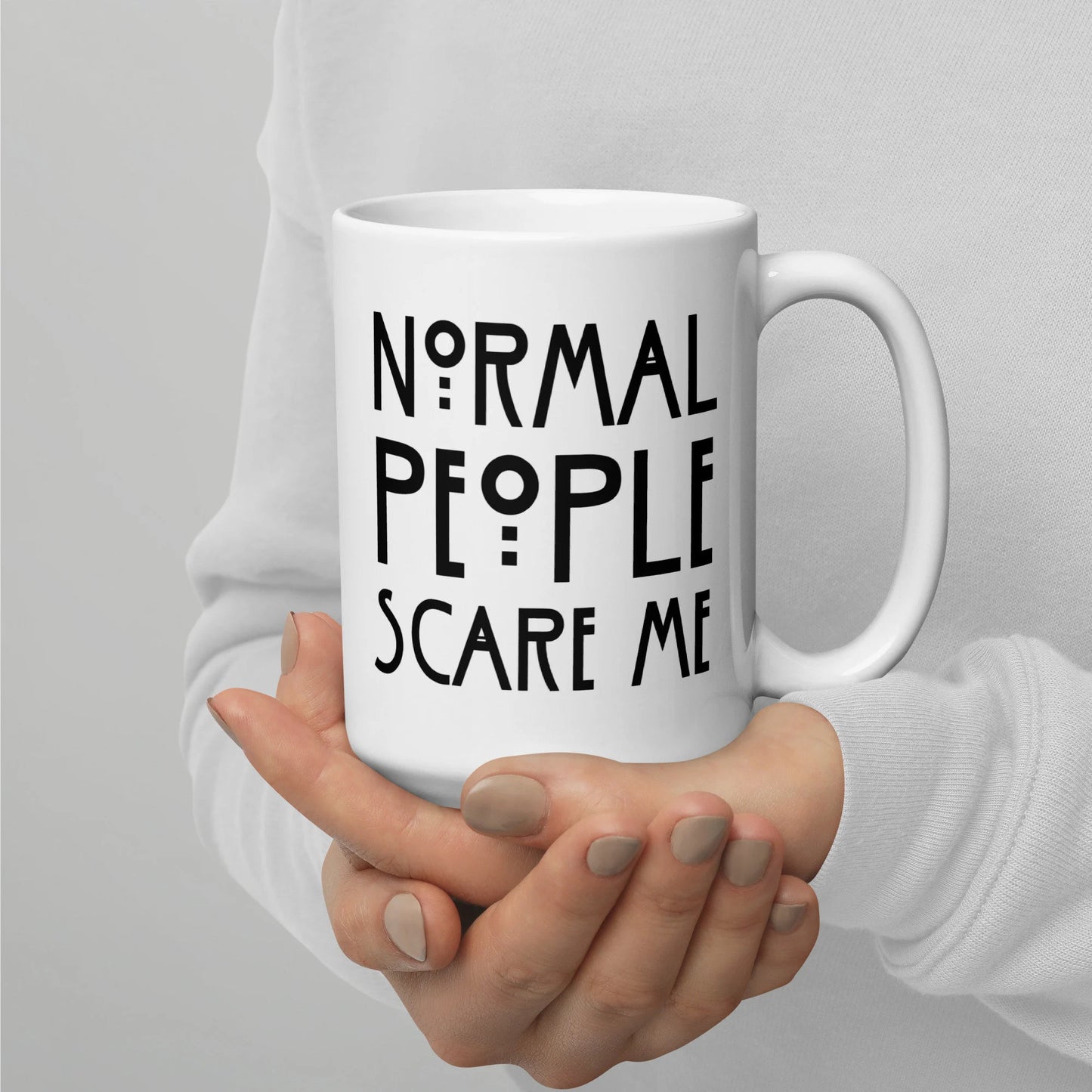 Normal People Scare Me Mug | Tate Langdon AHS Quote | Eco-Friendly - Jessie's Art Shop