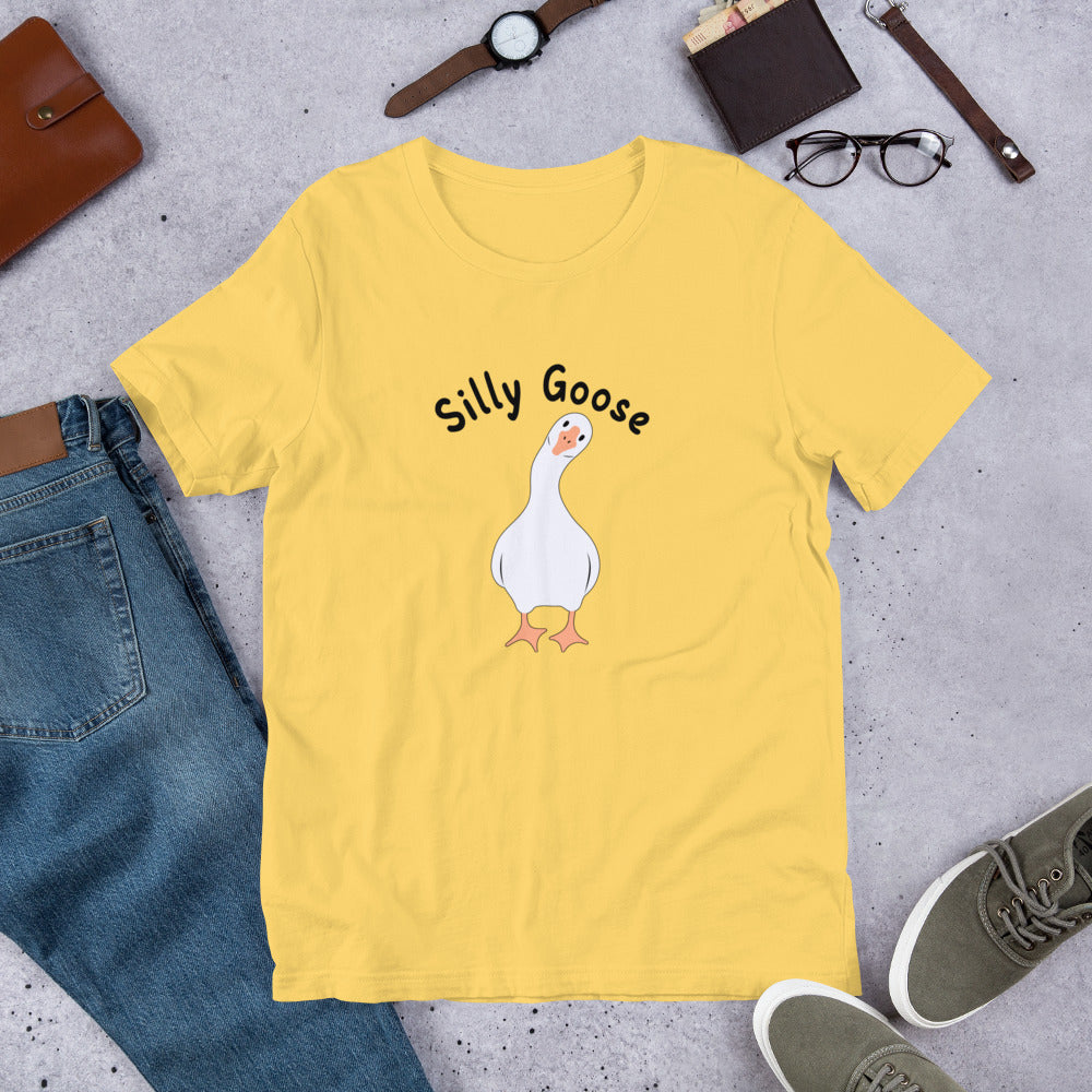 Silly Goose T-Shirt | Fun Phrase Design | Premium Eco Tee - Jessie's Art Shop