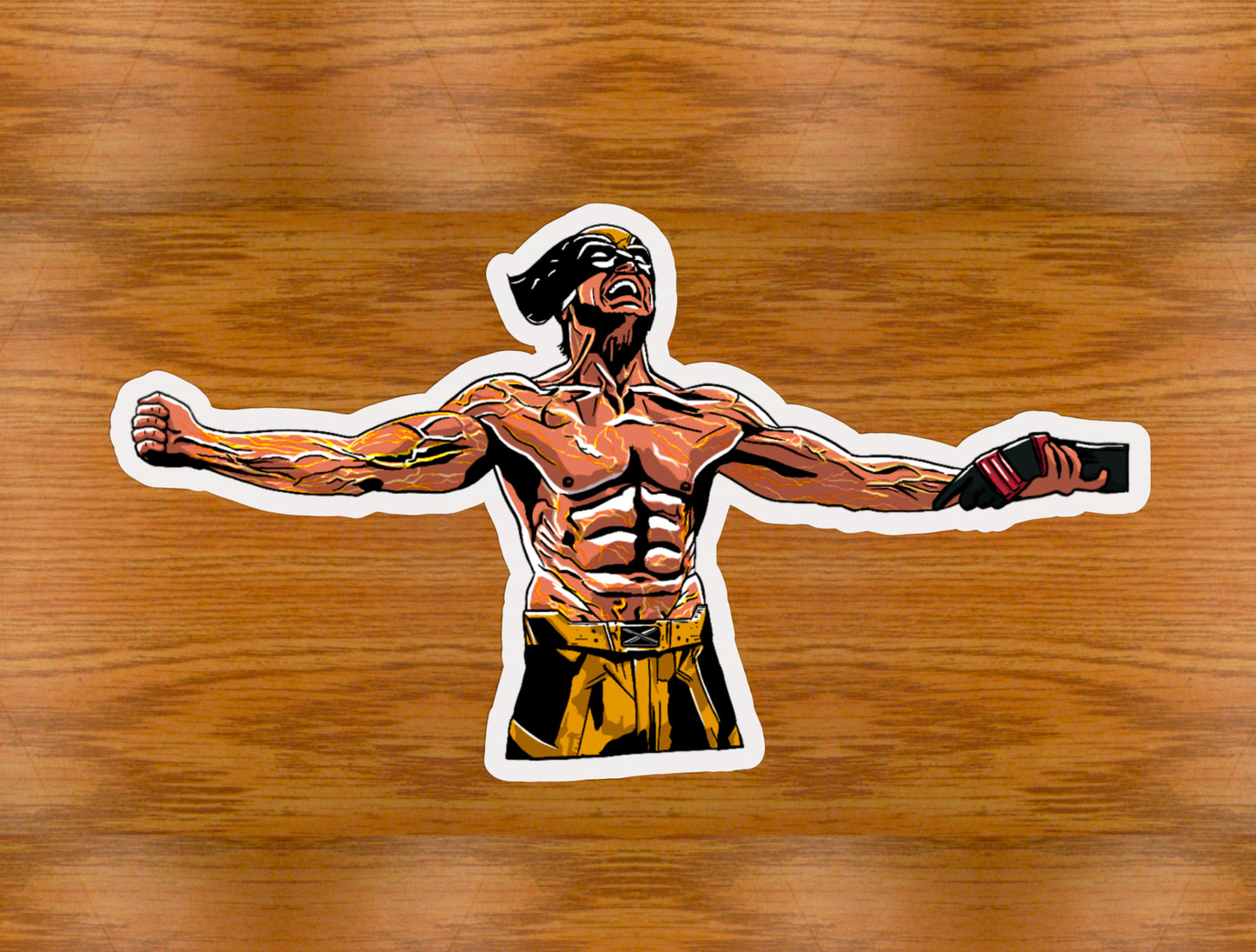 Wolverine Action Scene Sticker | Deadpool & Wolverine MCU | Eco-Friendly Vinyl - Jessie's Art Shop