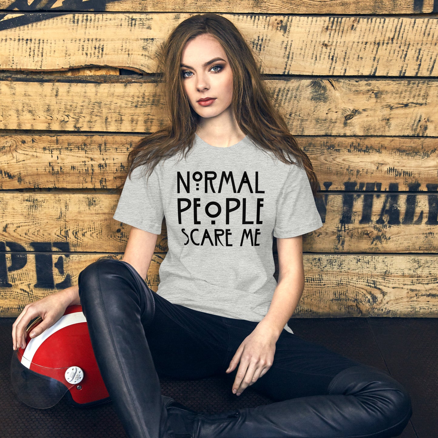 Normal People Scare Me T-Shirt | Tate Langdon AHS | Premium Eco Tee - Jessie's Art Shop