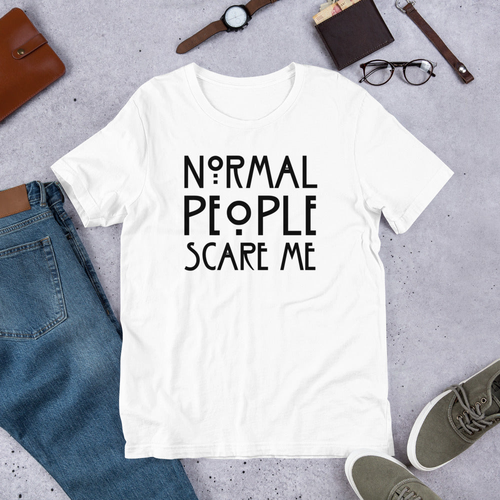 Normal People Scare Me T-Shirt | Tate Langdon AHS | Premium Eco Tee - Jessie's Art Shop