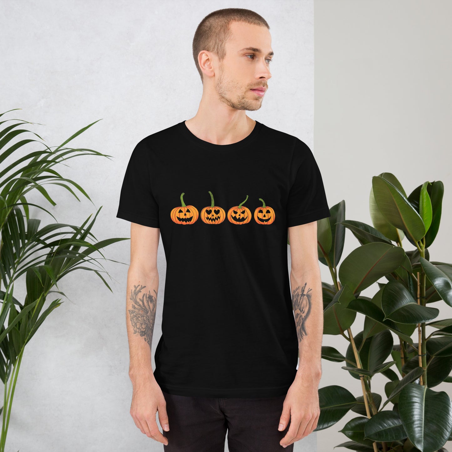 Halloween Pumpkin T-Shirt | Fall Jack O'Lantern Art | Premium Eco Tee - Jessie's Art Shop