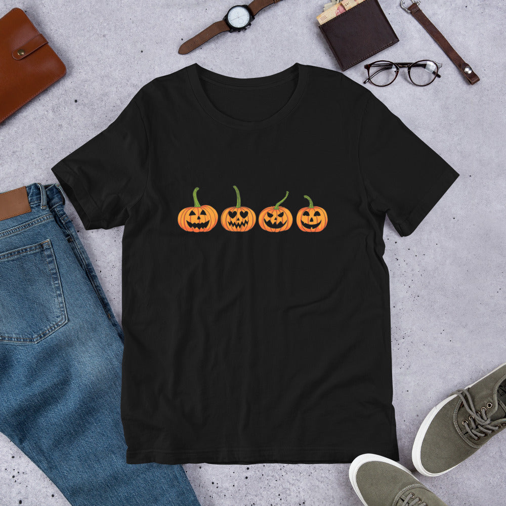 Halloween Pumpkin T-Shirt | Fall Jack O'Lantern Art | Premium Eco Tee - Jessie's Art Shop