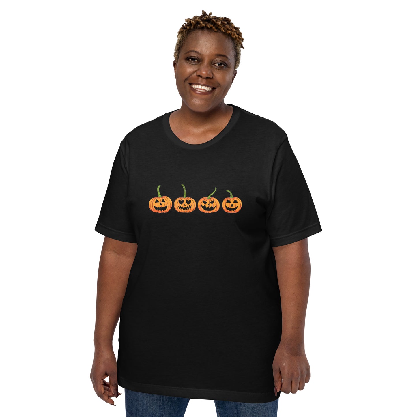 Halloween Pumpkin T-Shirt | Fall Jack O'Lantern Art | Premium Eco Tee - Jessie's Art Shop