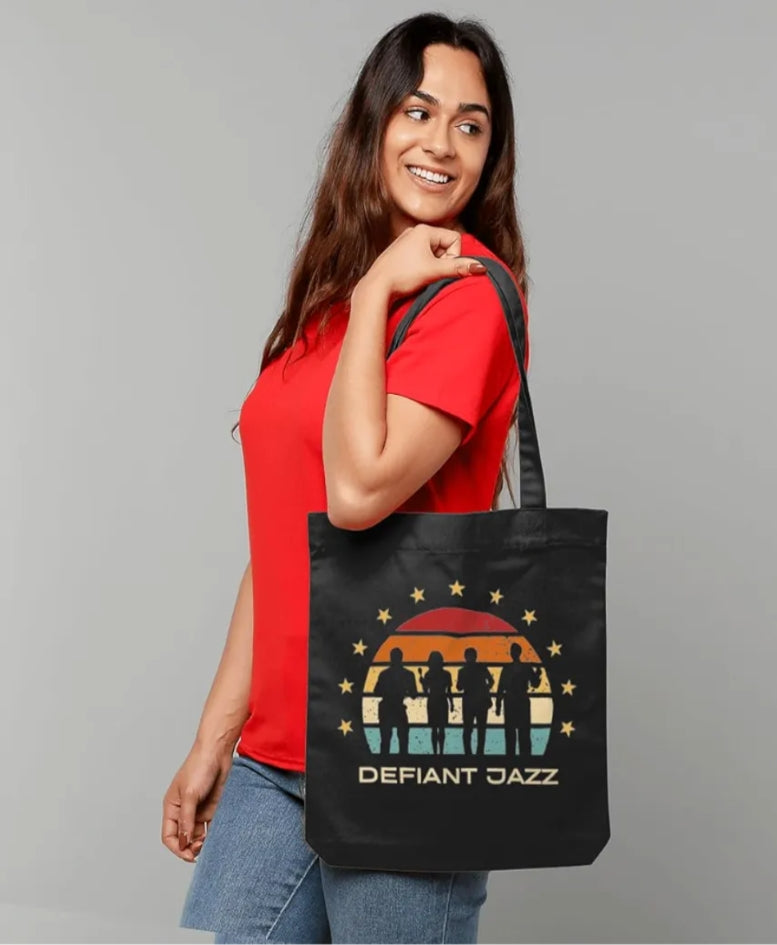 Defiant Jazz Severance tote bag | funny Helly R quote | eco friendly bag