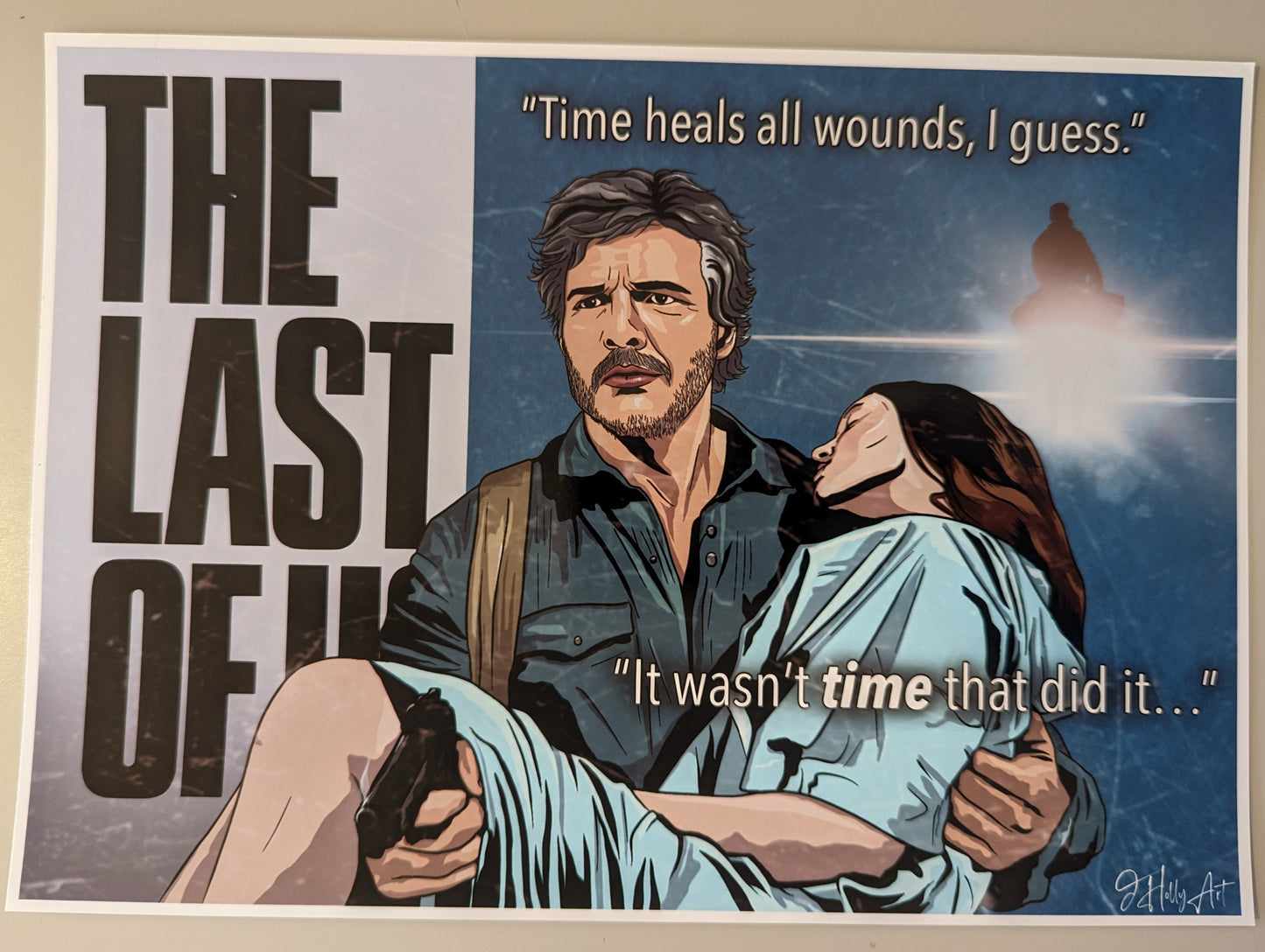 Joel and Ellie The Last of Us art print