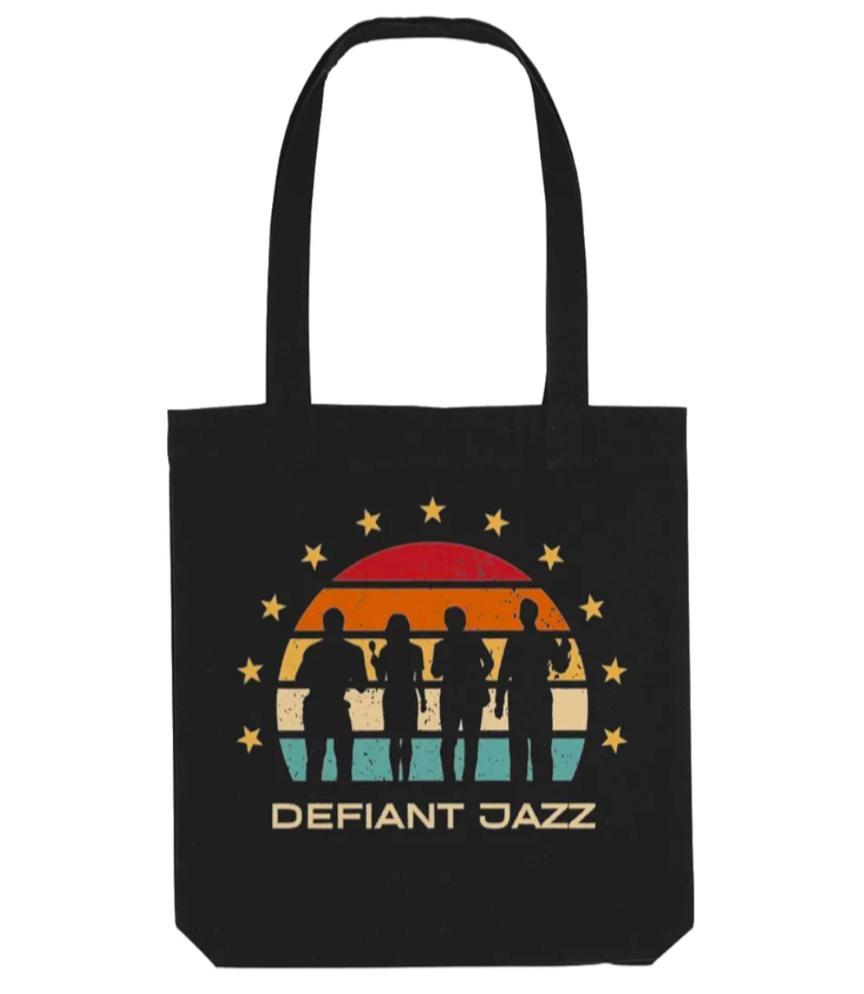 Defiant Jazz Severance tote bag | funny Helly R quote | eco friendly bag