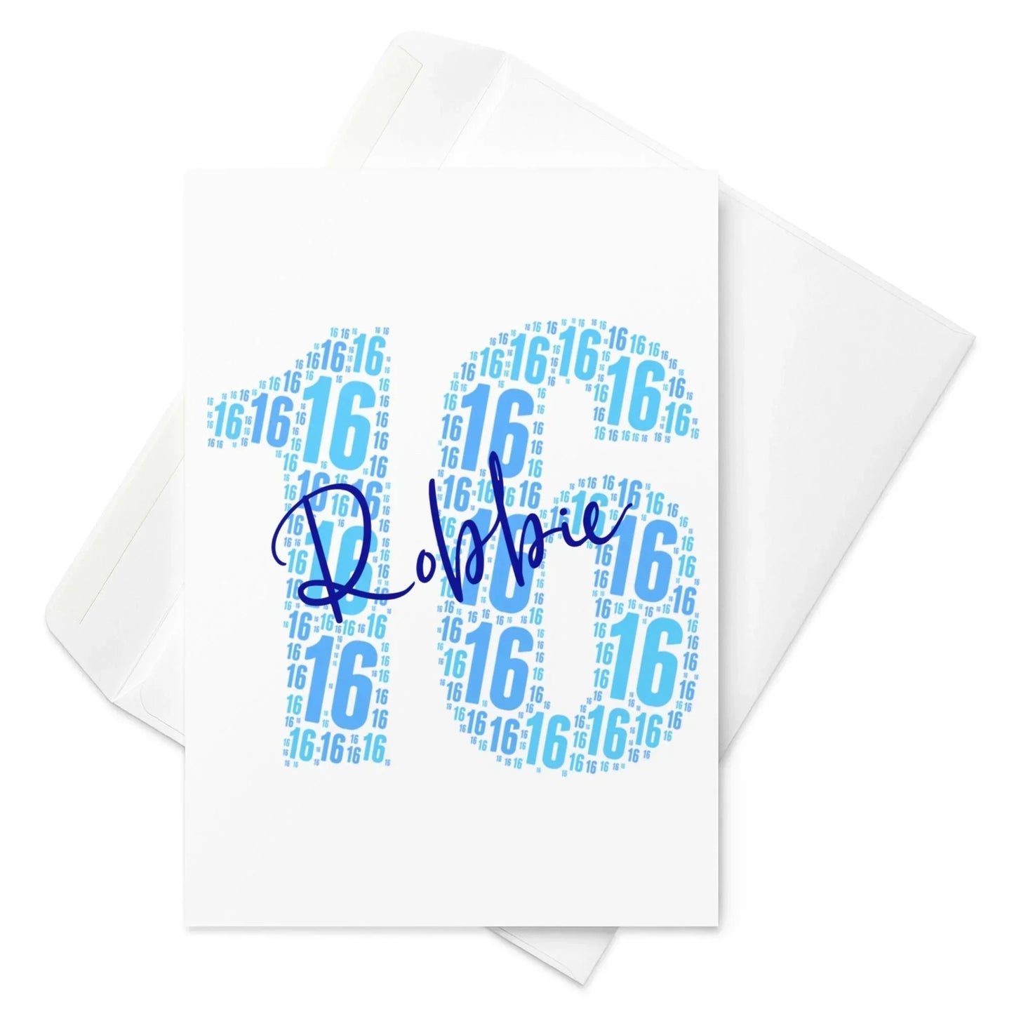 Custom Age Birthday Card | Personalised Name & Number | Premium A5 - Jessie's Art Shop