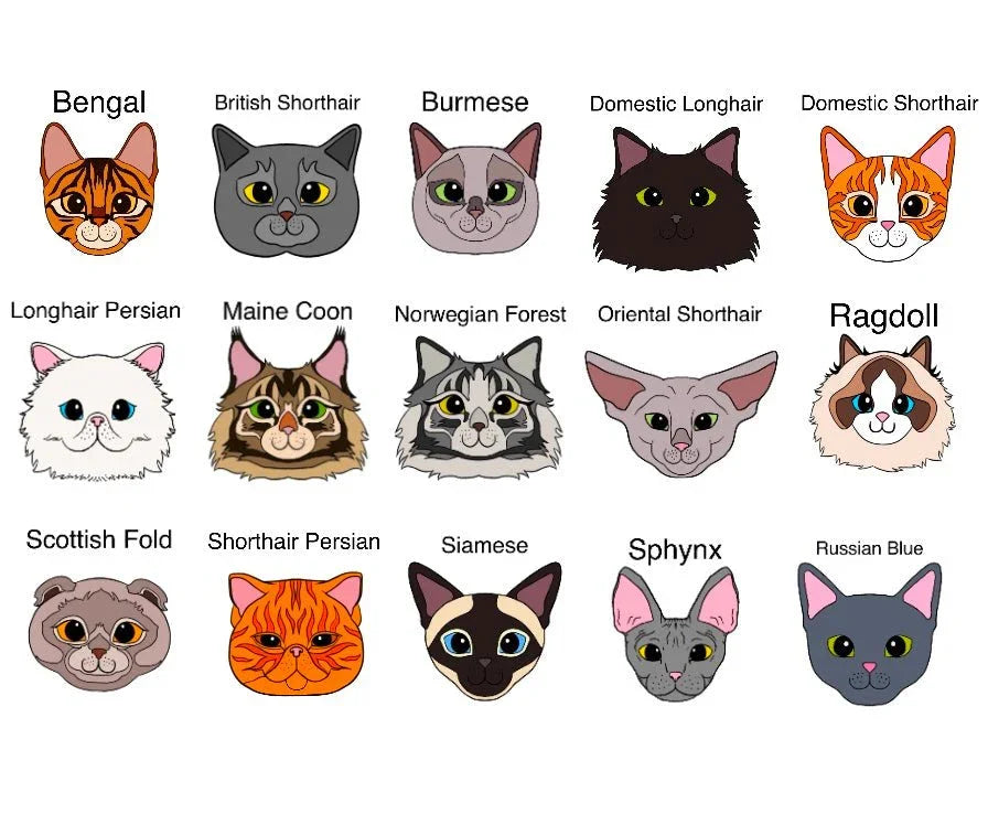 Custom Pet Butt Magnets | Personalised Dog & Cat Art | 4.5" Magnets - Jessie's Art Shop