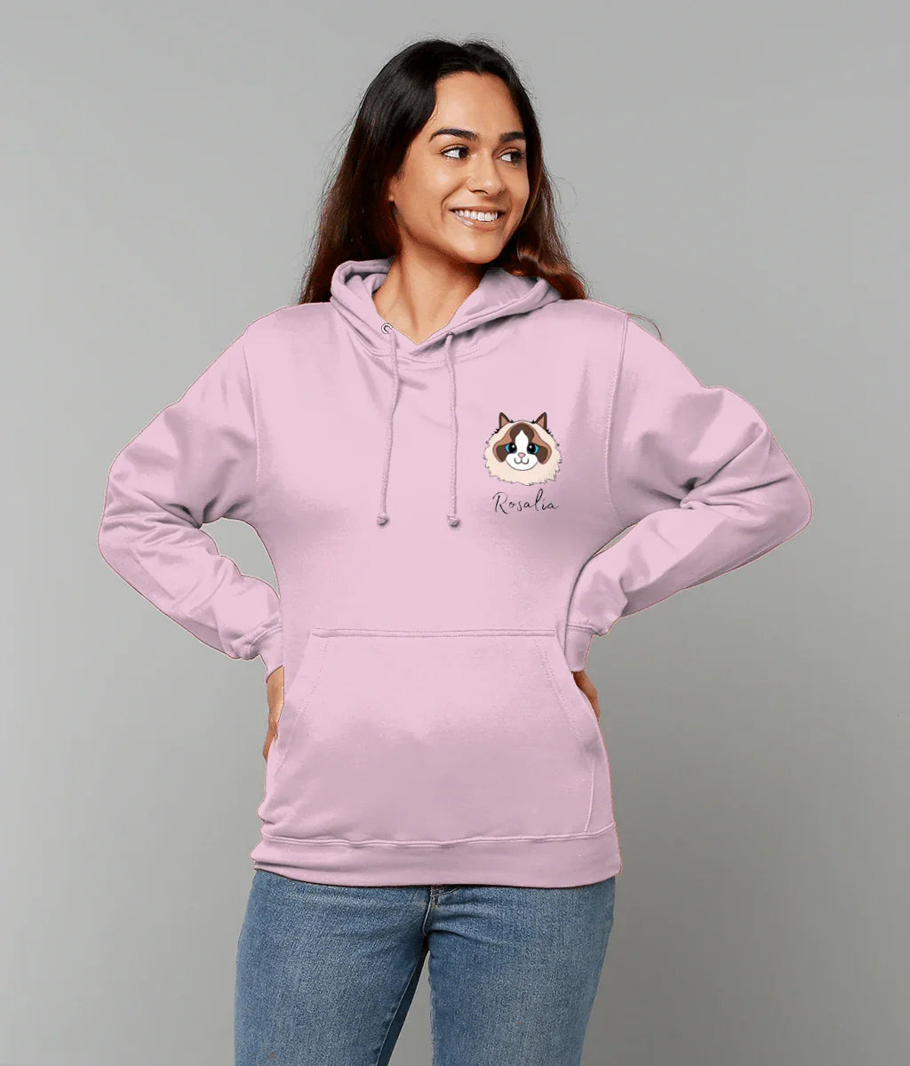 Custom Pet Portrait Hoodie | Personalized Dog & Cat Breed Gift - Jessie's Art Shop