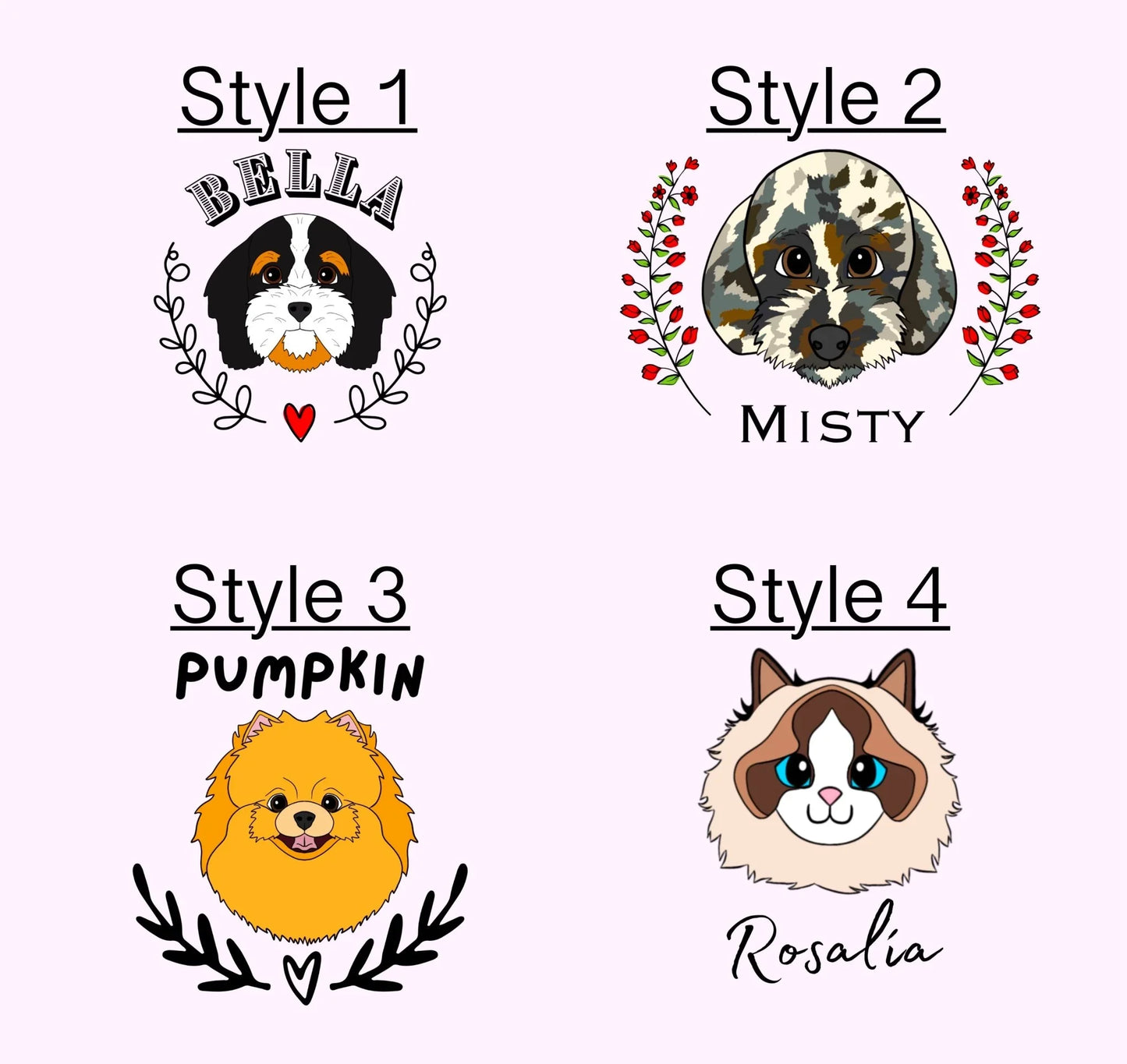 Custom Pet Portrait Hoodie | Personalized Dog & Cat Breed Gift - Jessie's Art Shop