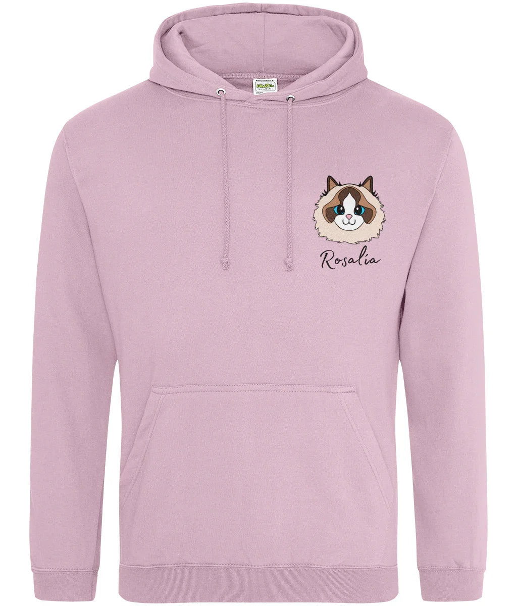Custom Pet Portrait Hoodie | Personalized Dog & Cat Breed Gift - Jessie's Art Shop