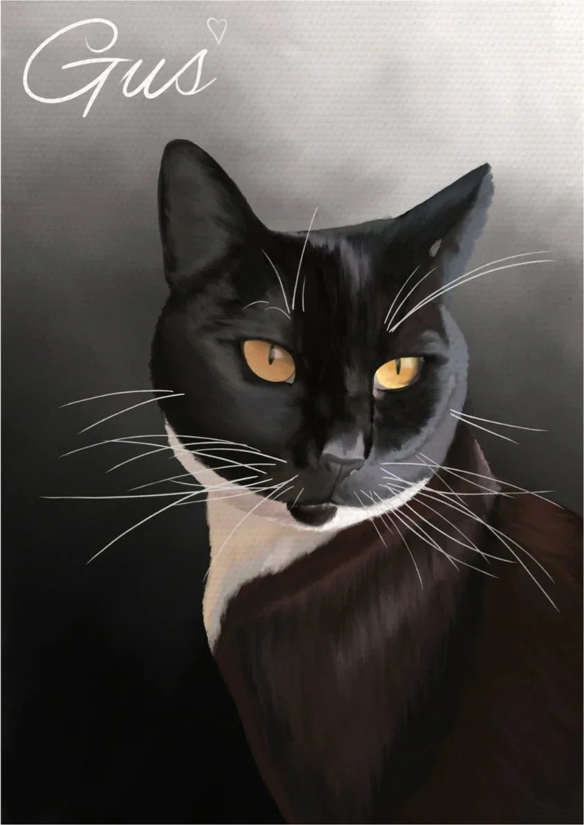 Custom Pet Portrait Art | Digital & Print Options | Oil Painting Style - Jessie's Art Shop