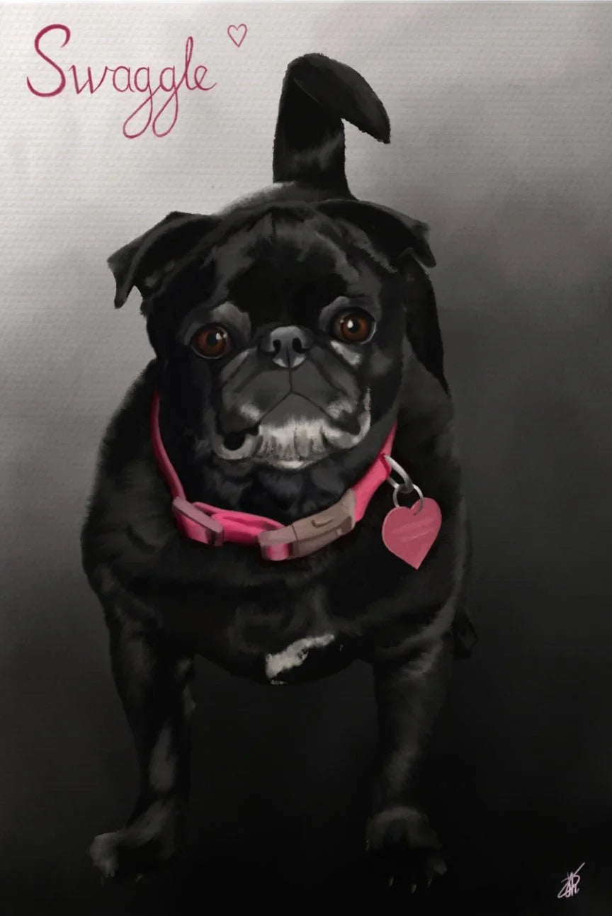 Custom Pet Portrait Art | Digital & Print Options | Oil Painting Style - Jessie's Art Shop