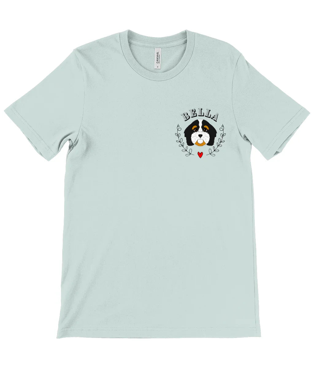 Custom Pet Portrait T-Shirt | 40+ Dog & Cat Breeds | Premium Eco Tee - Jessie's Art Shop