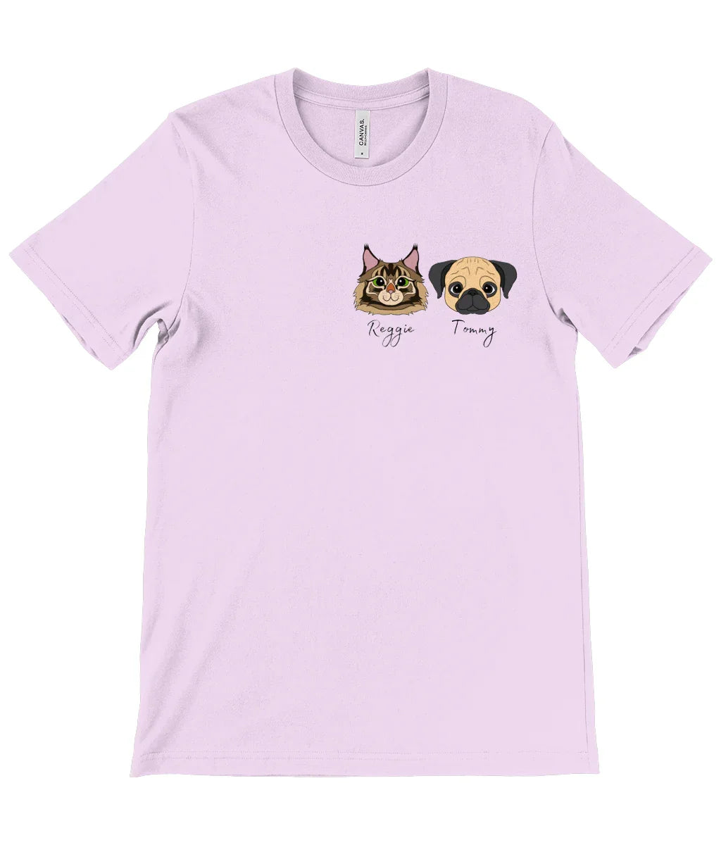 Custom Pet Portrait T-Shirt | 40+ Dog & Cat Breeds | Premium Eco Tee - Jessie's Art Shop