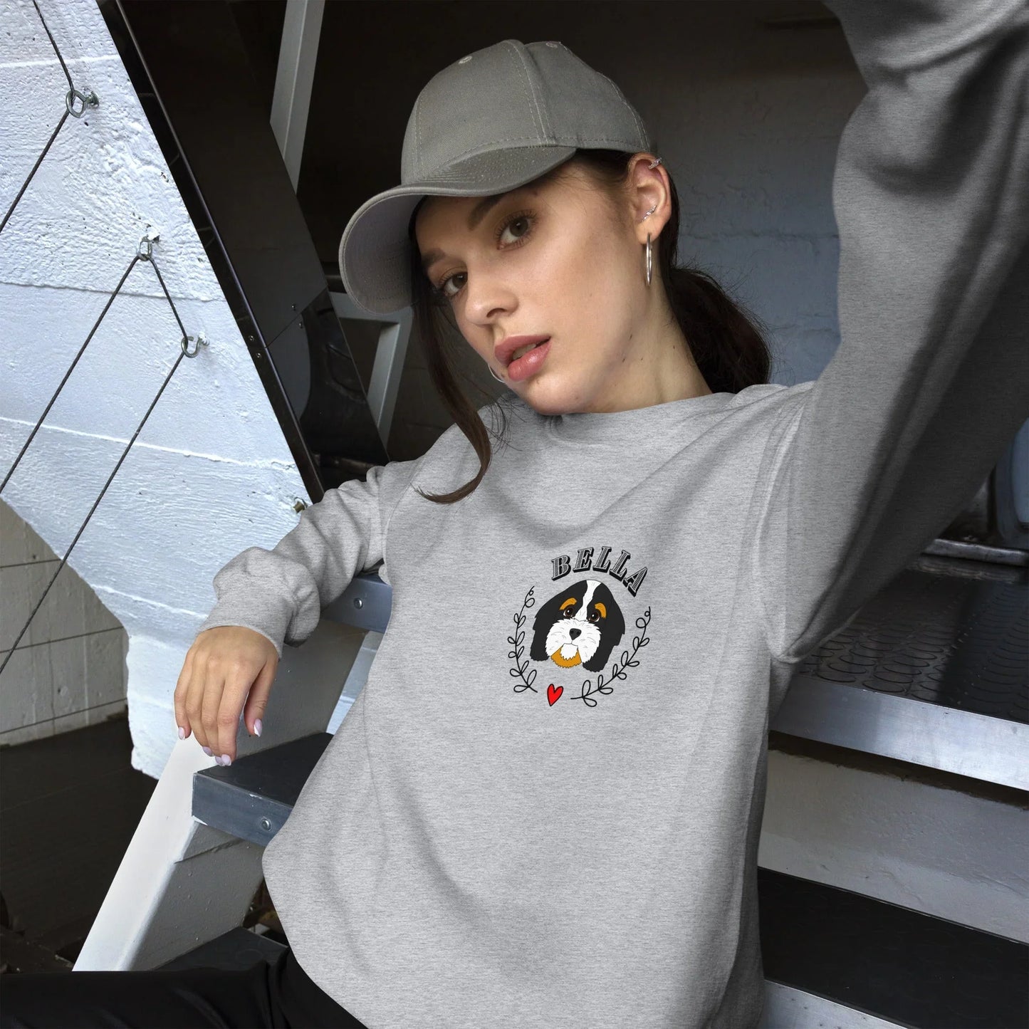 Custom Pet Sweatshirt | 40+ Dog & Cat Breeds | Eco-Friendly - Jessie's Art Shop