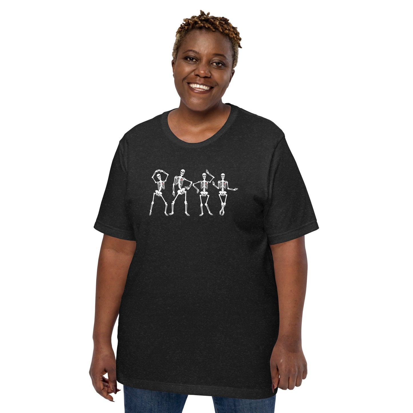 Dancing Skeletons T-Shirt | Halloween Gothic Design | Premium Eco Tee - Jessie's Art Shop