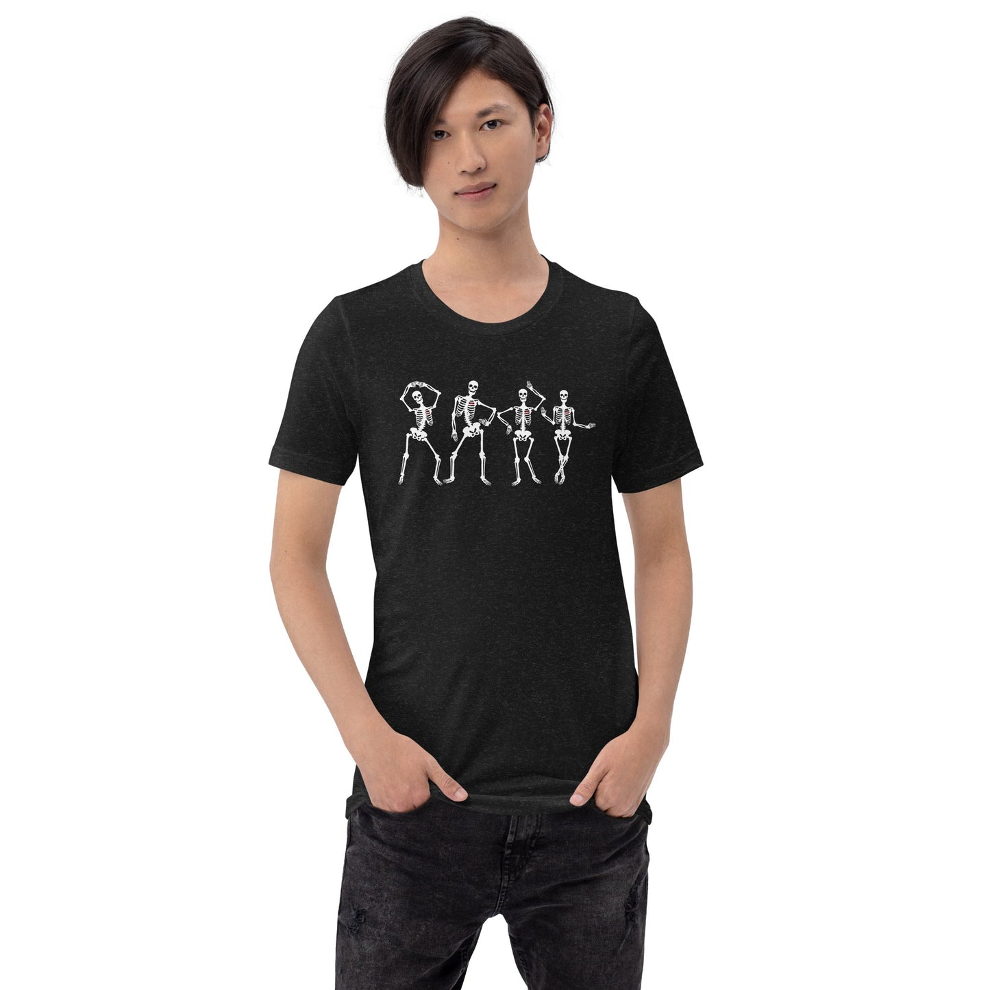 Dancing Skeletons T-Shirt | Halloween Gothic Design | Premium Eco Tee - Jessie's Art Shop