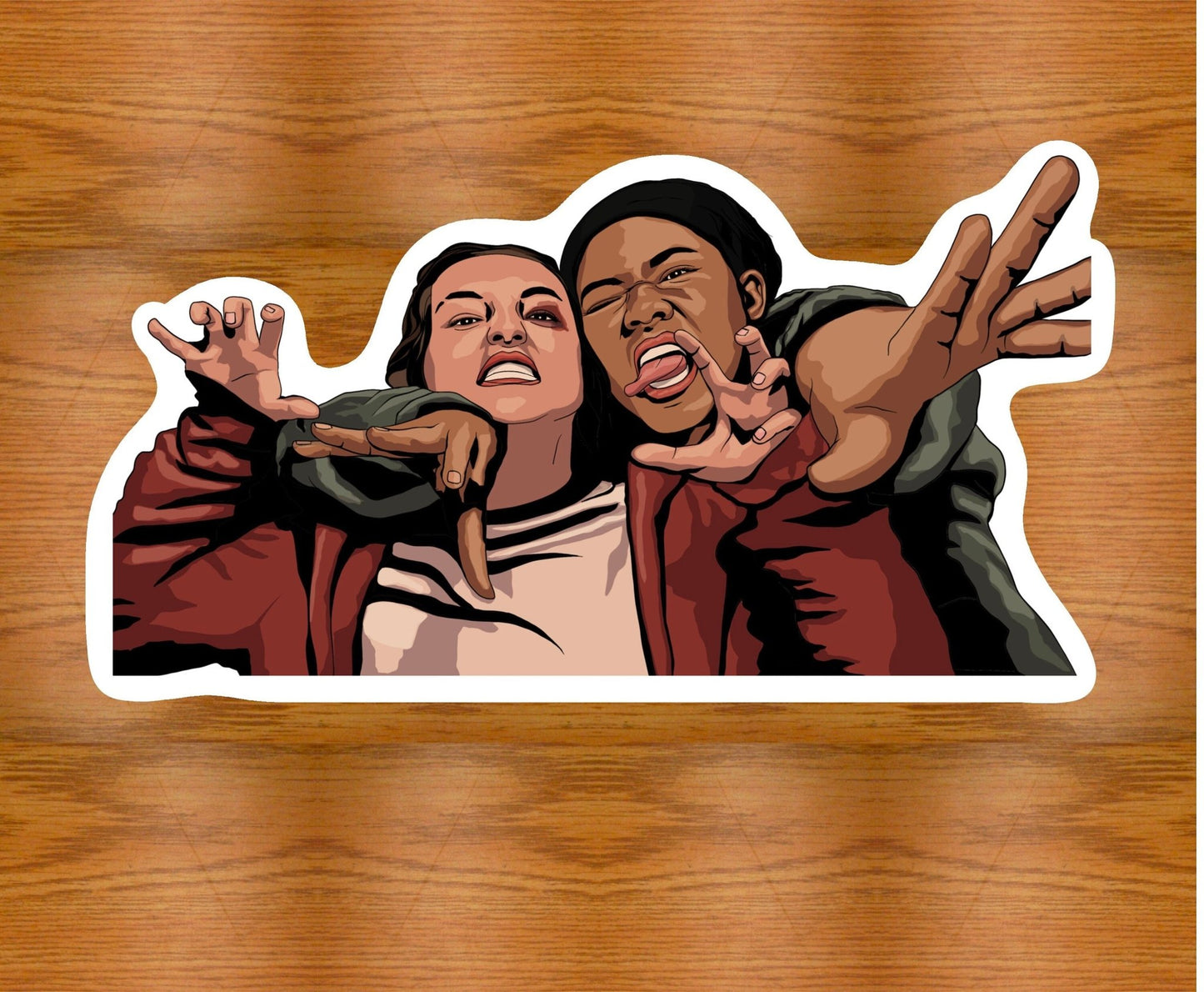 Ellie & Riley Photobooth Sticker | The Last of Us | Eco-Friendly Vinyl - Jessie's Art Shop