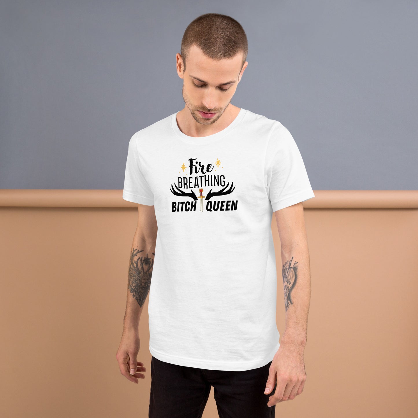 Fire breathing Bitch Queen Unisex T-shirt | Throne of Glass merch | Premium tee