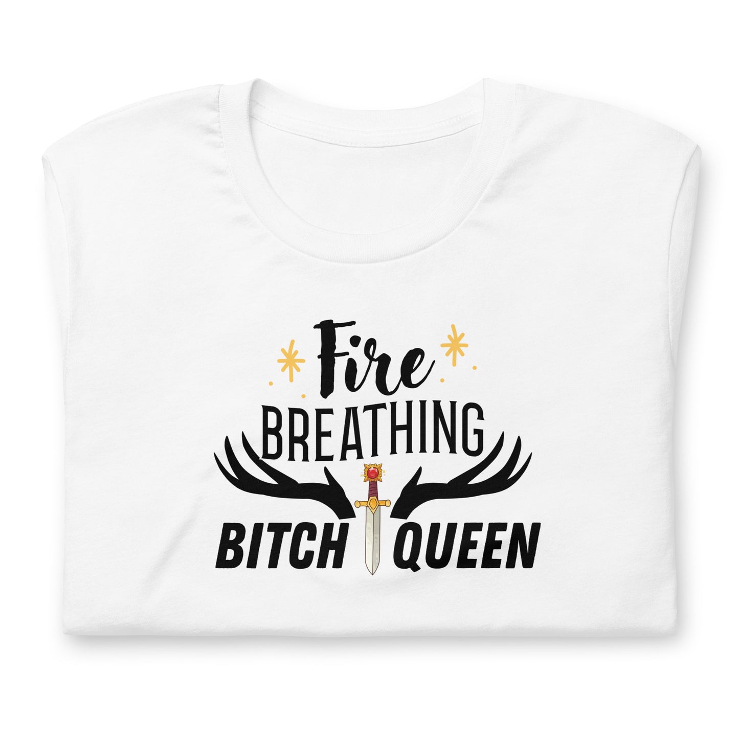 Fire breathing Bitch Queen Unisex T-shirt | Throne of Glass merch | Premium tee