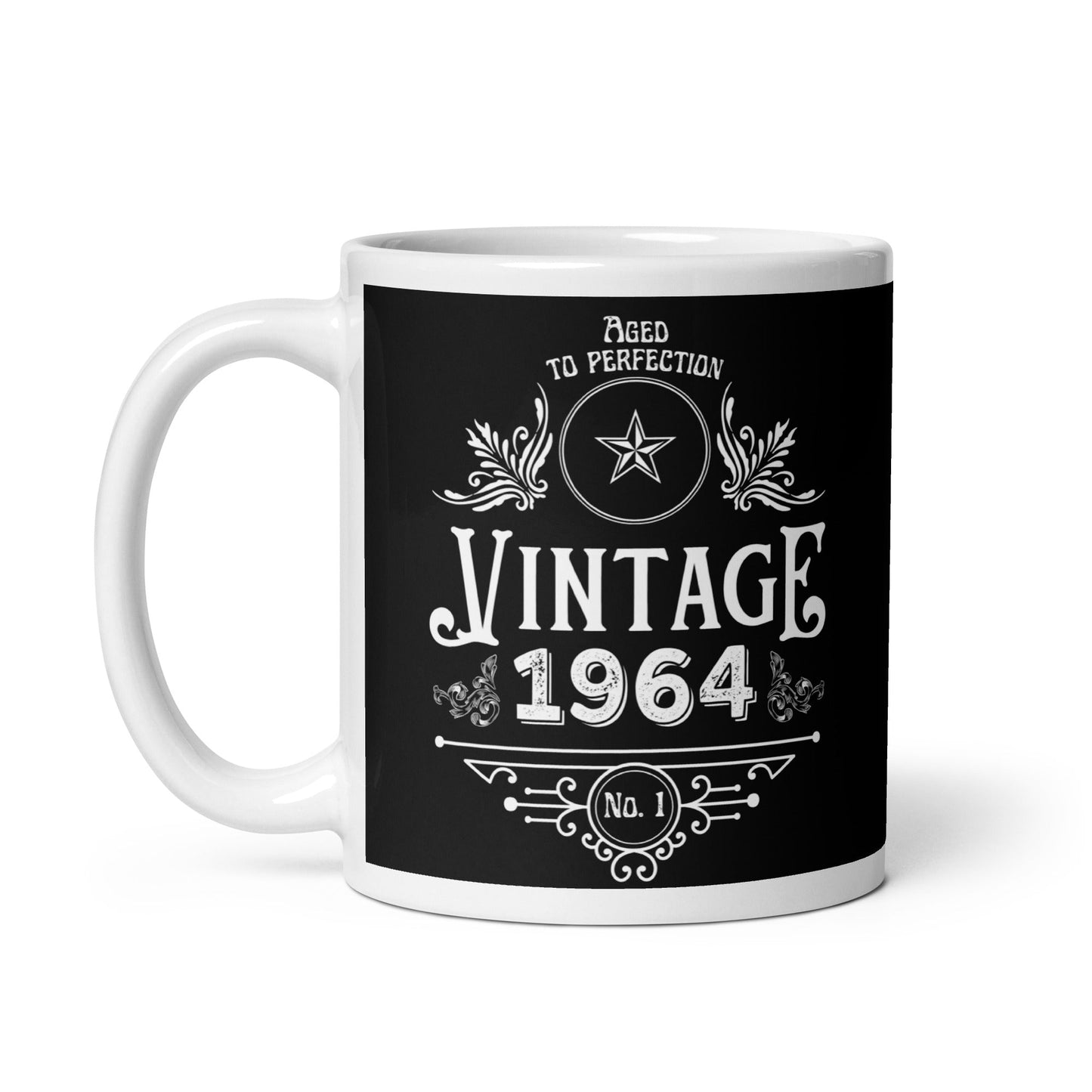 Vintage 1964 60th Birthday Mug | Eco Friendly Cup - Jessie's Art Shop