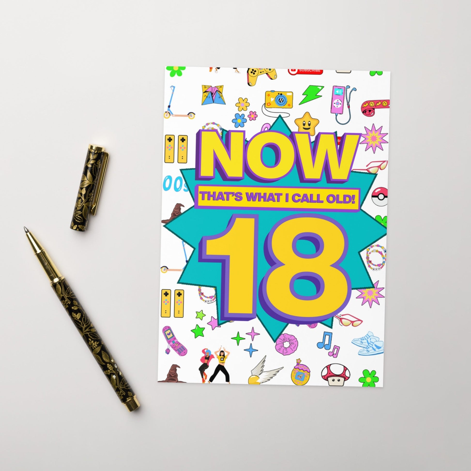 18th Birthday Card | Now That's What I Call Old! | Premium A5 - Jessie's Art Shop